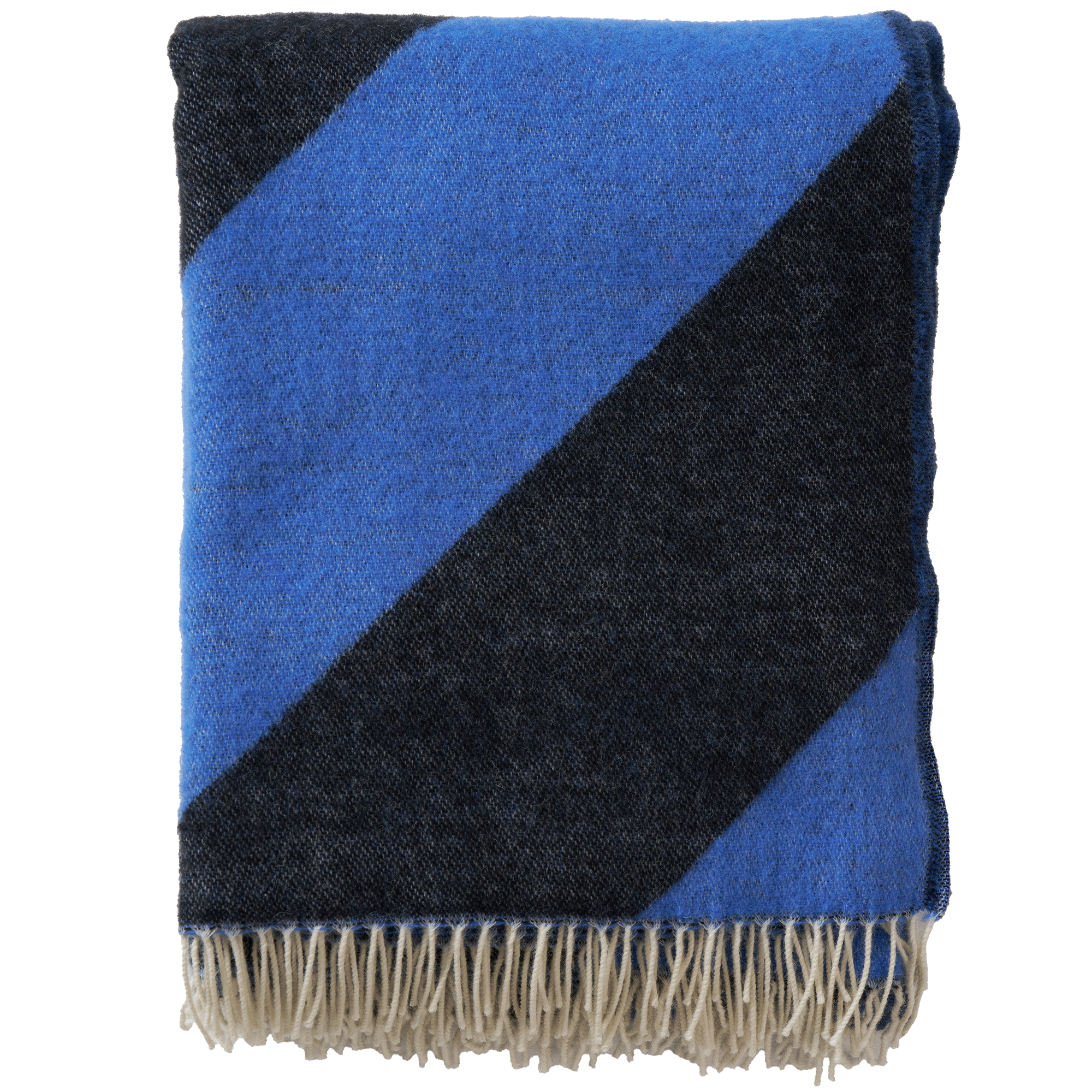 Angle Blue 130x200cm Recycled Merino Wool Throw