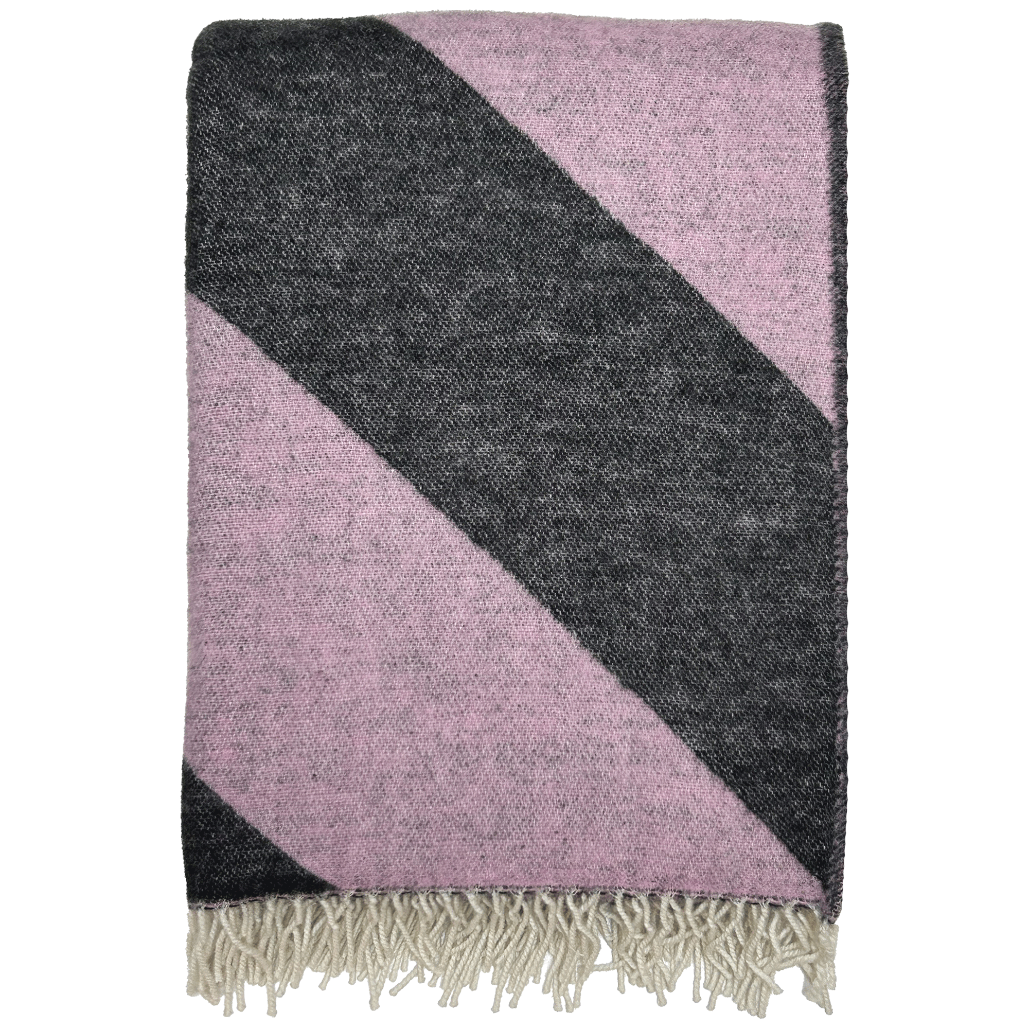 Angle Pink 130x200cm Recycled Merino Wool Throw