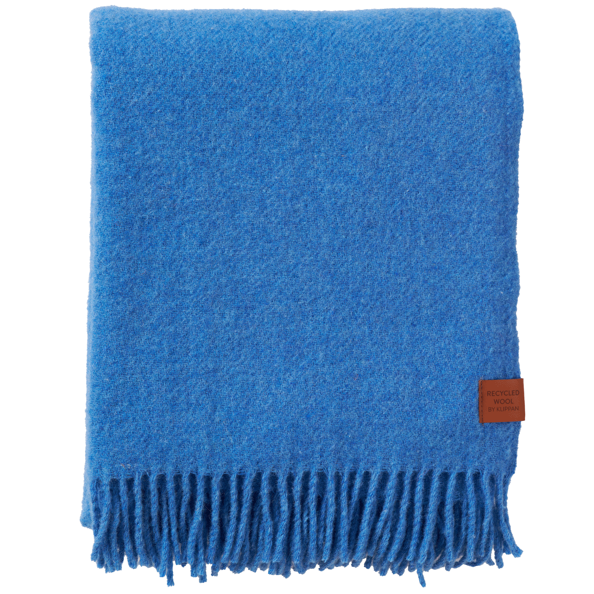 True Blue 130x180cm New and Recycled Lambs Wool Throw