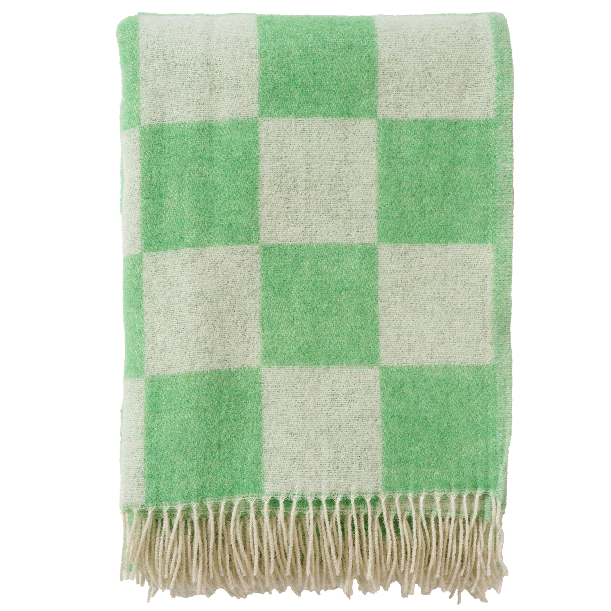 Tile Green 130x200cm Recycled Merino & New Merino Wool Throw