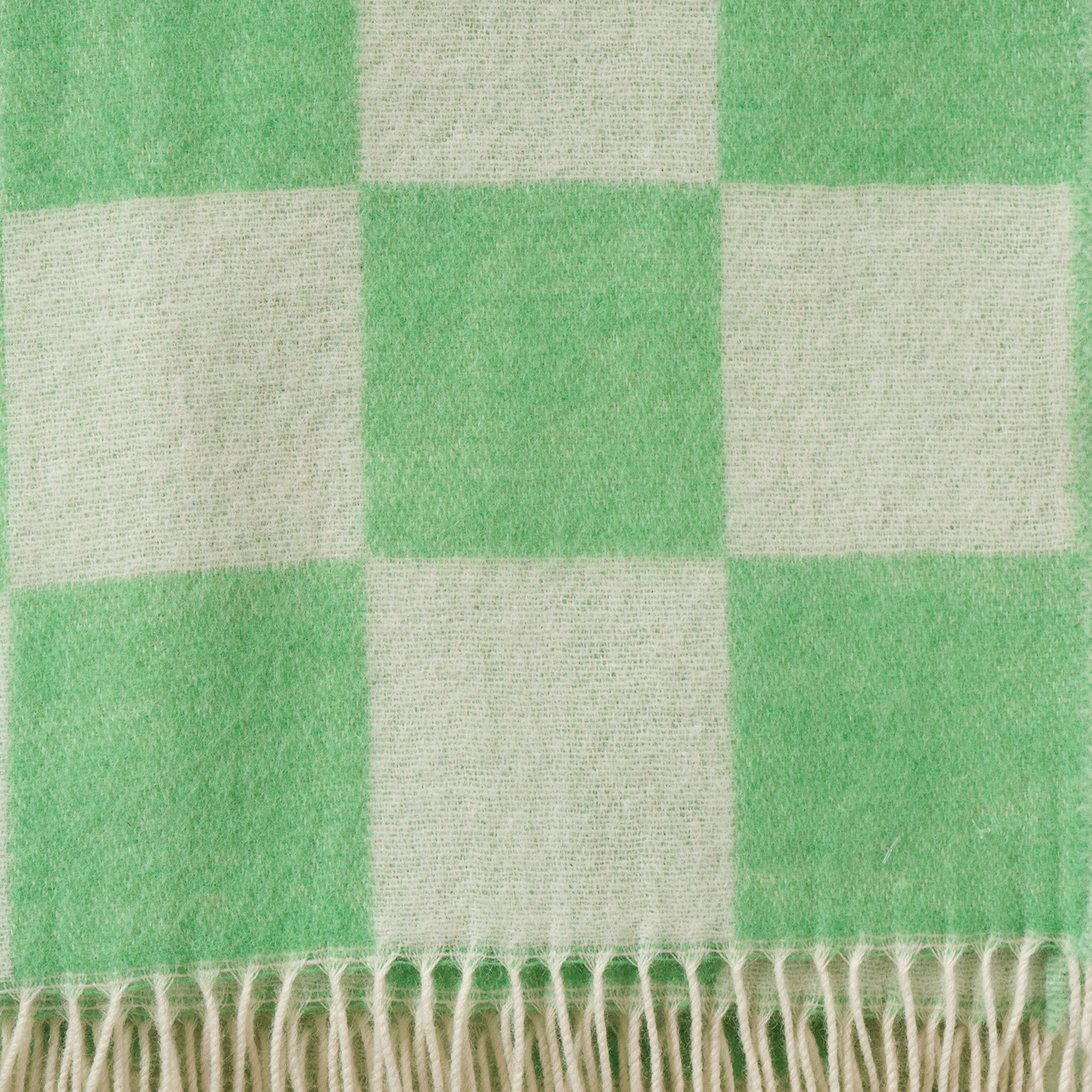 Tile Green 130x200cm Recycled Merino & New Merino Wool Throw