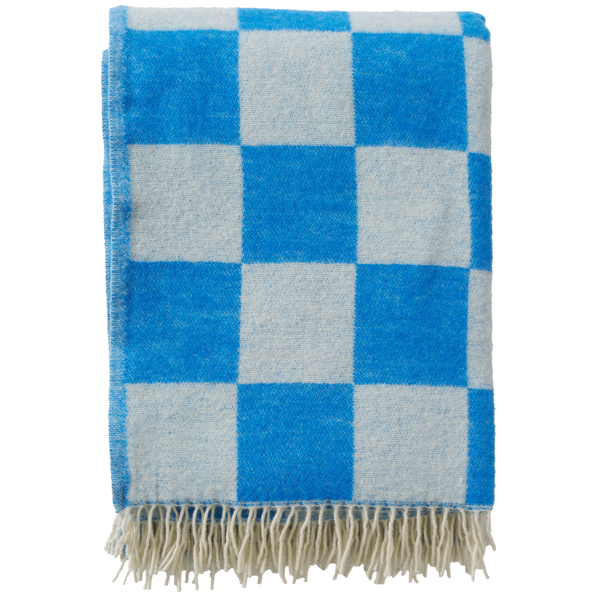 Tile Blue 130x200cm Recycled Merino & New Merino Wool Throw