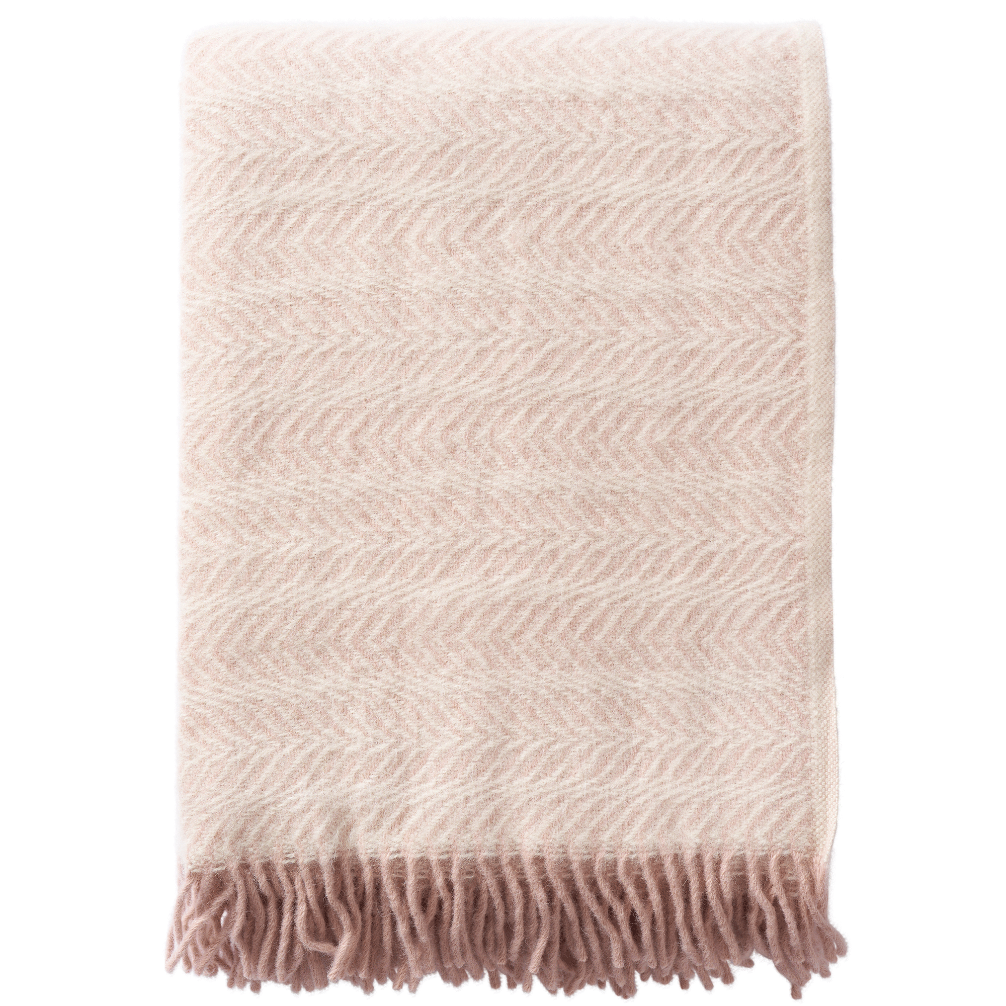 Alm Soft Pink 130x200cm Eco Lambswool Throw