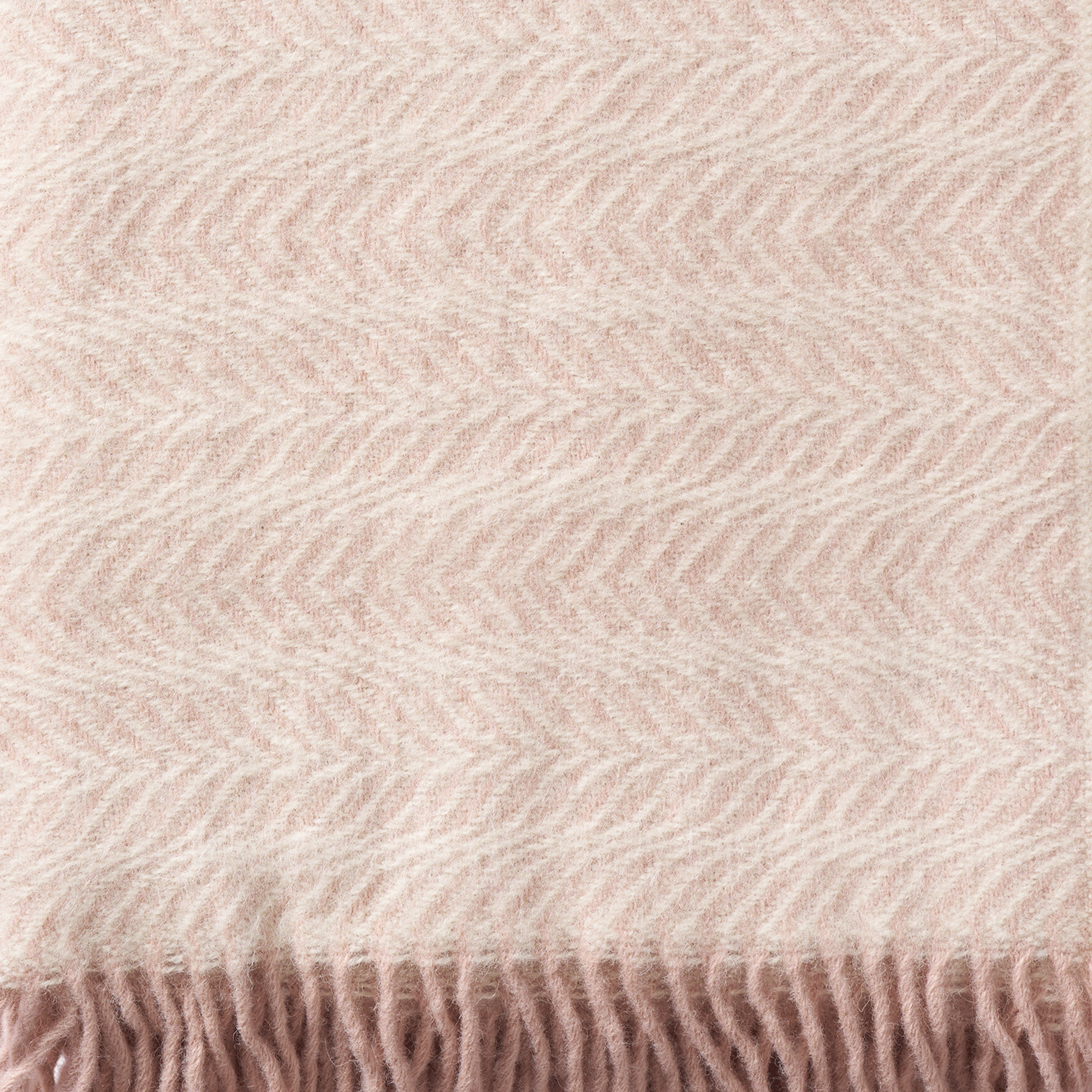 Alm Soft Pink 130x200cm Eco Lambswool Throw