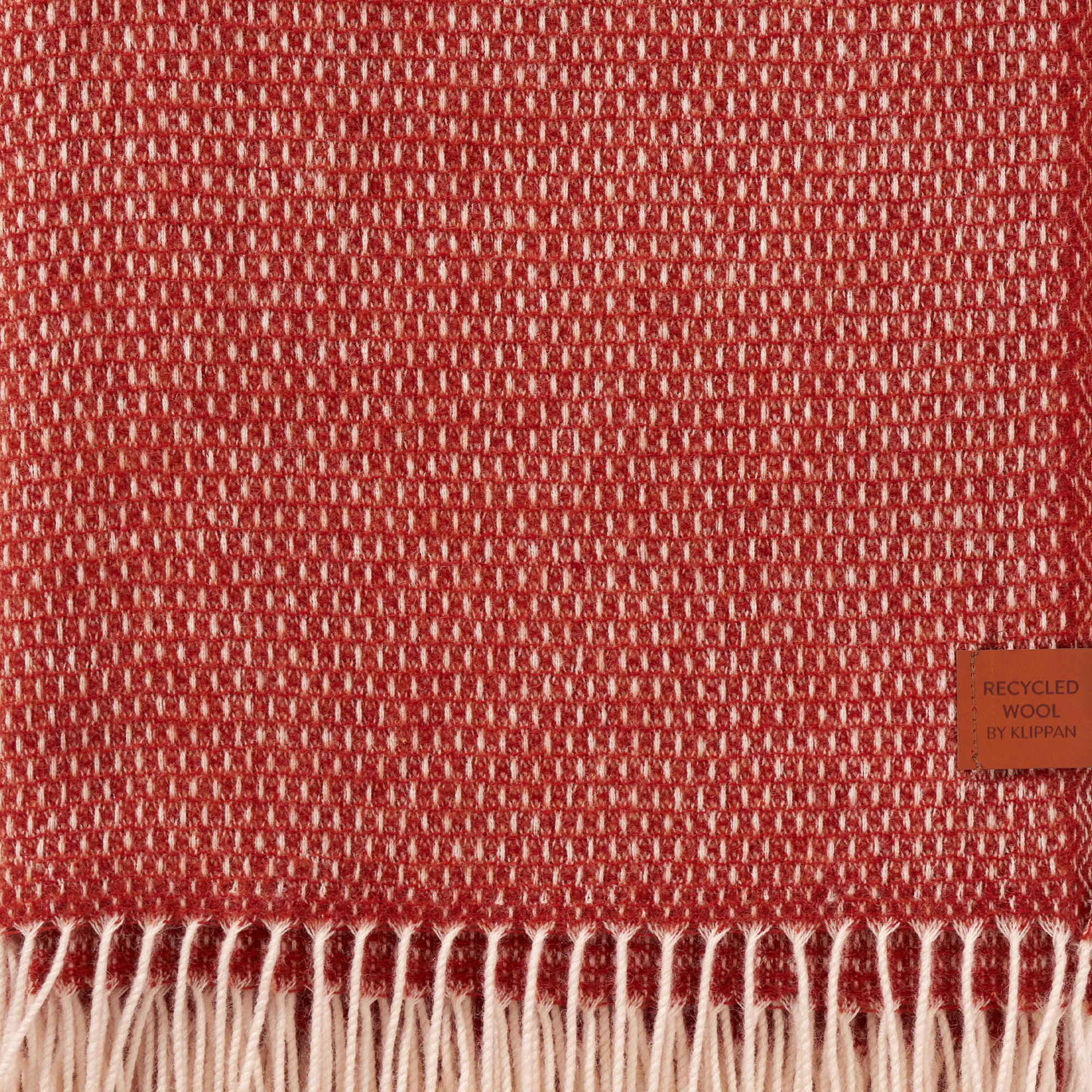 Hugo Ruby Red 130x200cm Recycled Merino & New Merino Wool Throw