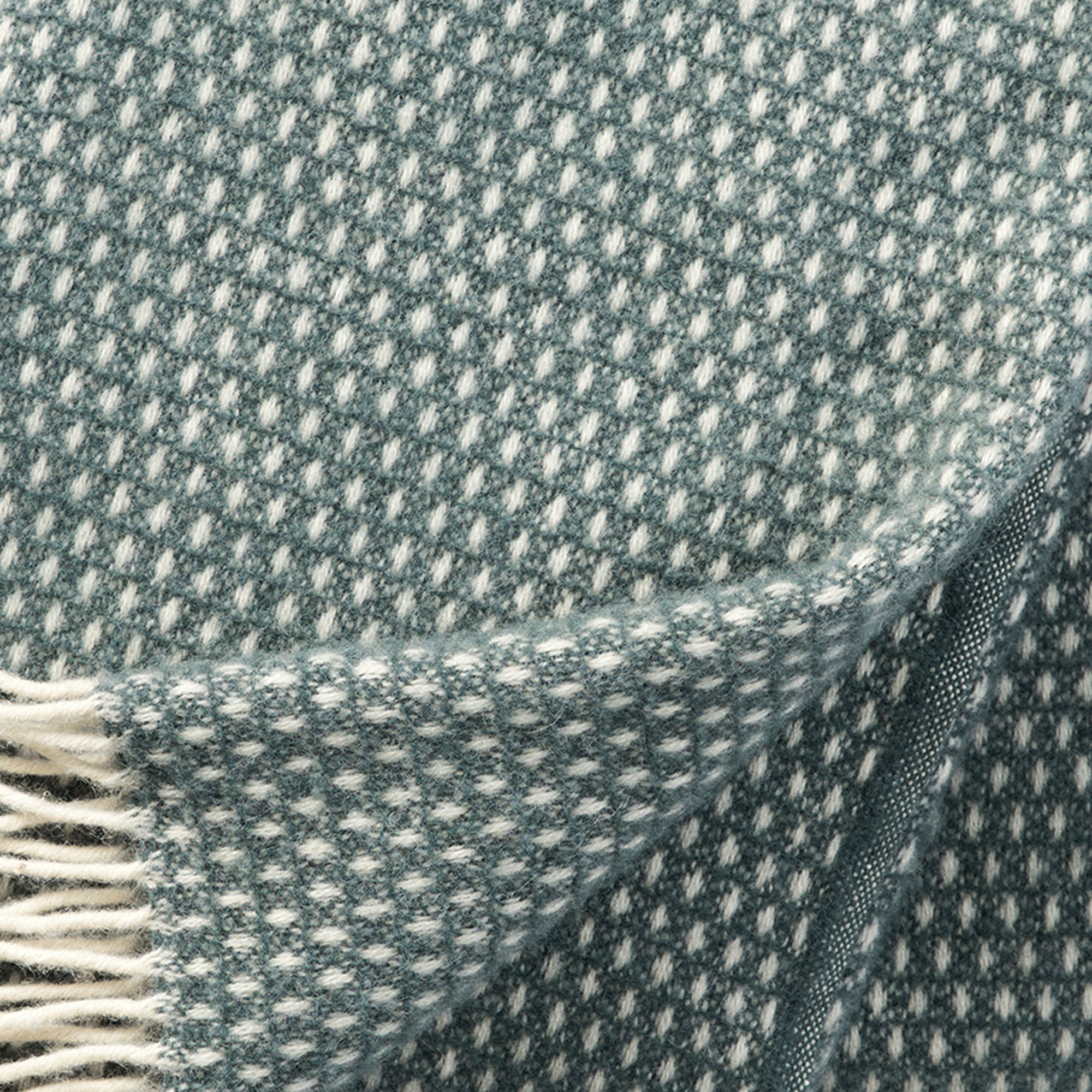 Knut Balsam Green 130x200cm Lambswool Throw