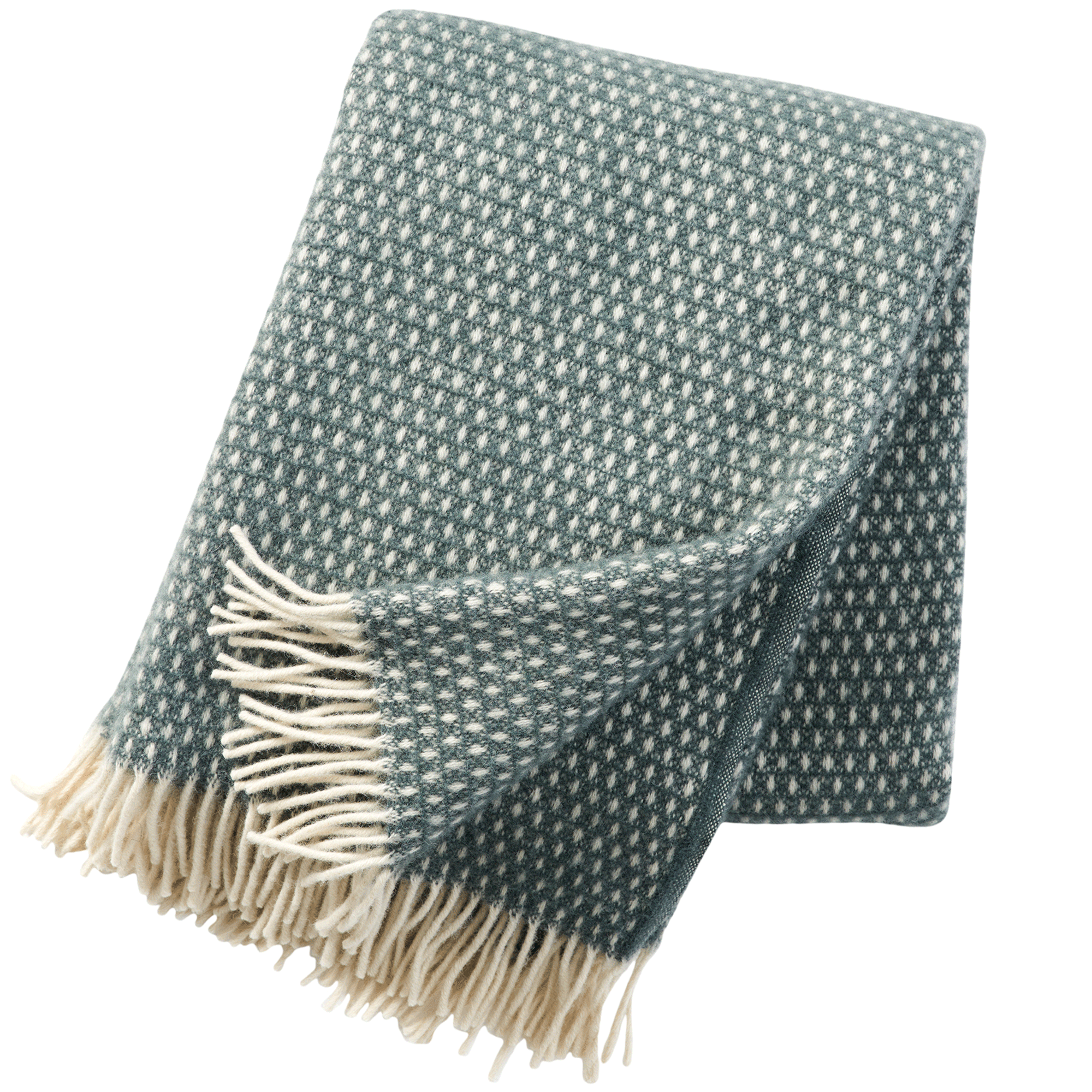 Knut Balsam Green 130x200cm Lambswool Throw