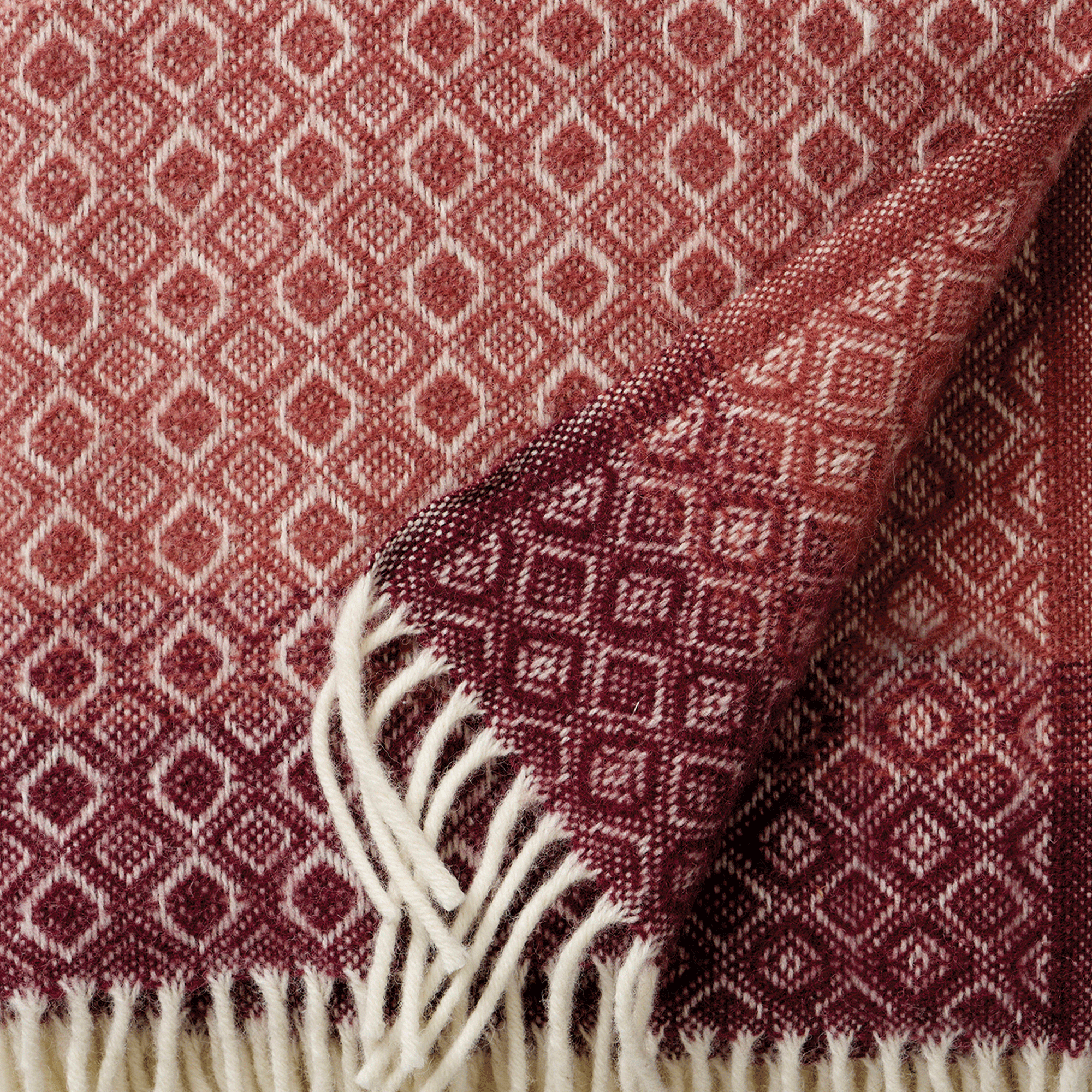 Havanna Pink Multi 130x200cm Brushed Lambswool Throw