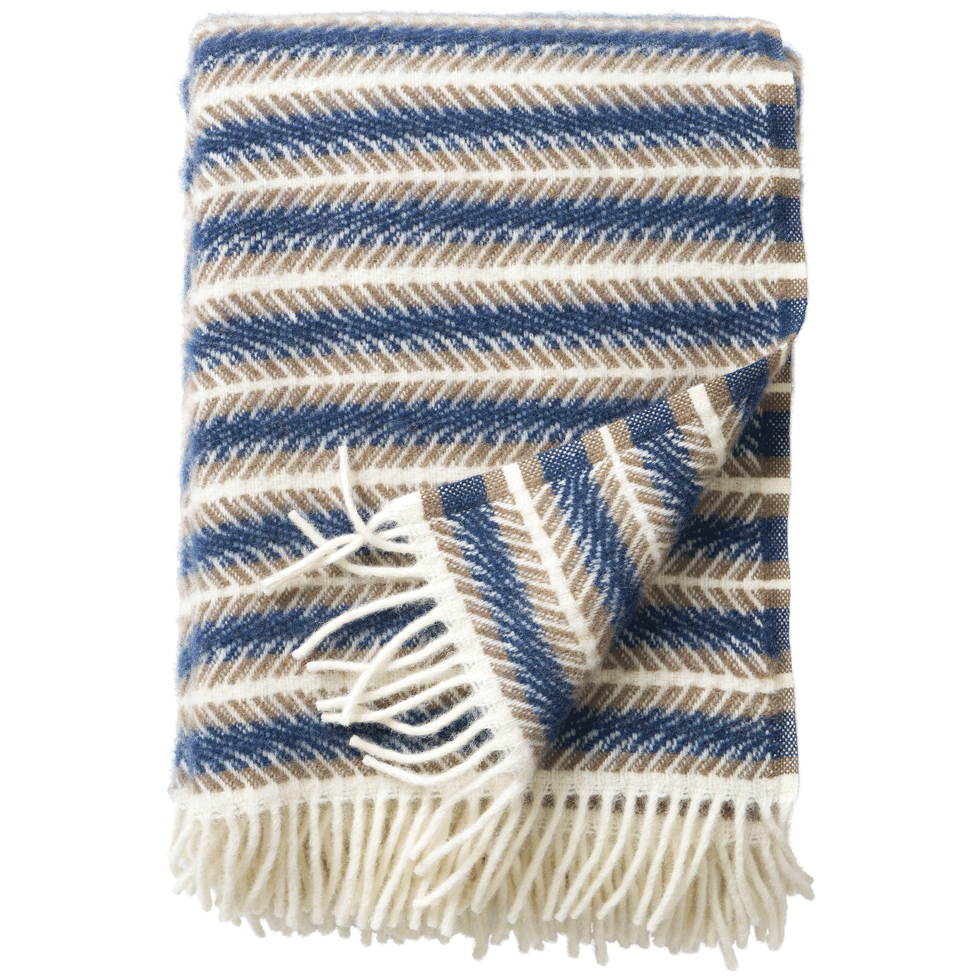 Oscar Blue 130x200cm Lambswool Throw