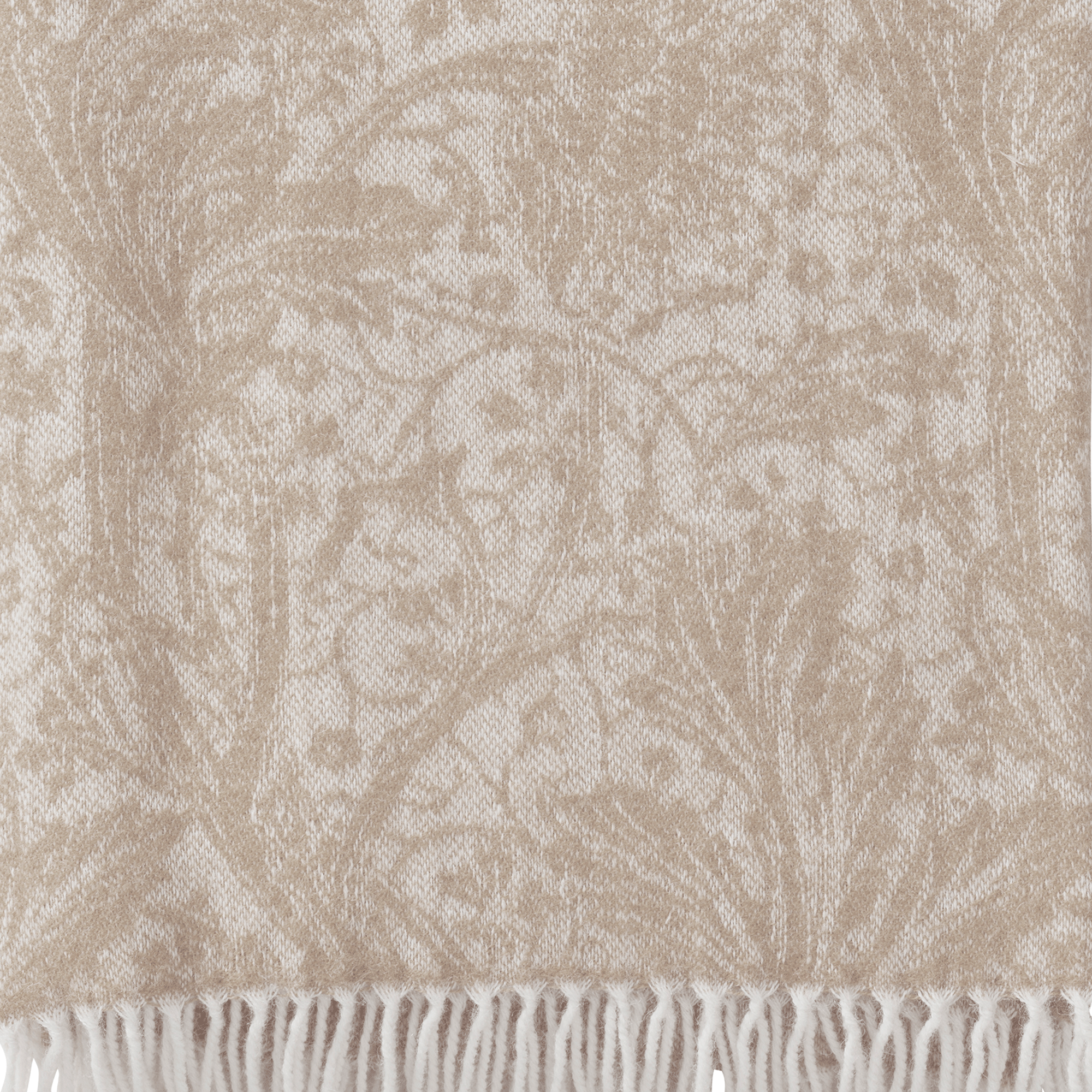 Arcadia Beige 130x180cm Cashmere & Merino Throw