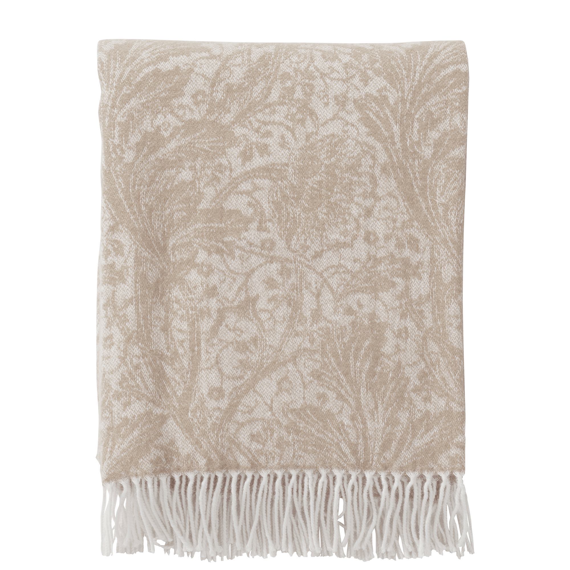 Arcadia Beige 130x180cm Cashmere & Merino Throw