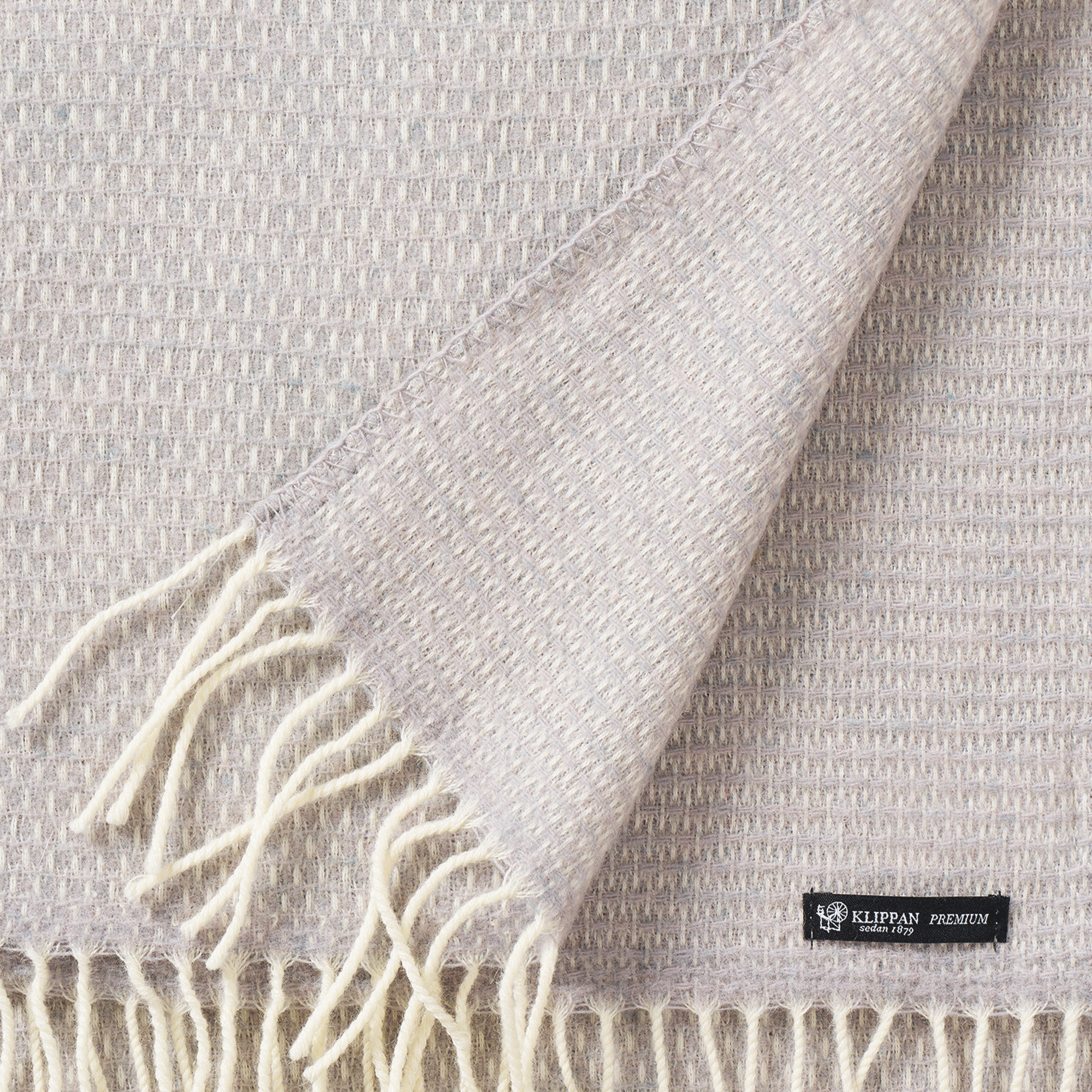 Hugo Lavendar Grey Recycled & New Merino Scarf