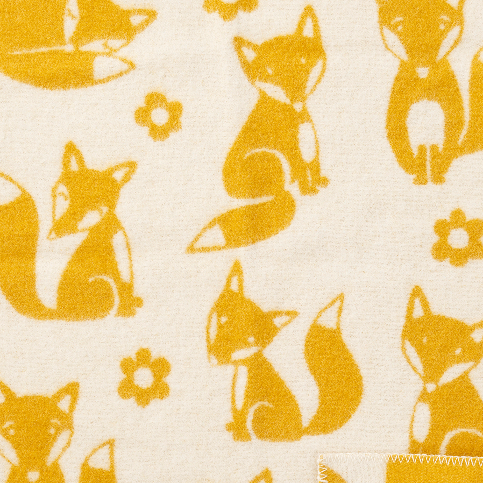 Fox Saffron 65x90cm Eco Lambswool Blanket