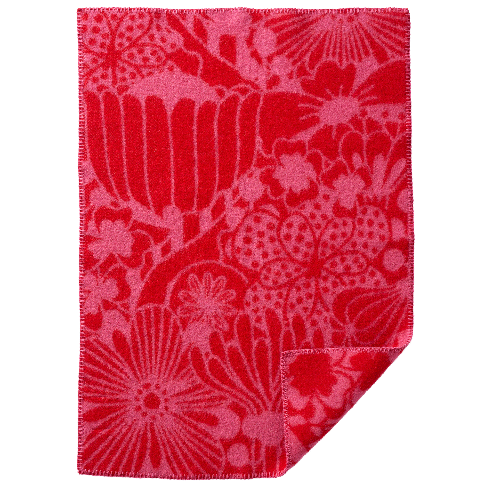 Clover Red 65x90cm Eco Lambswool Blanket