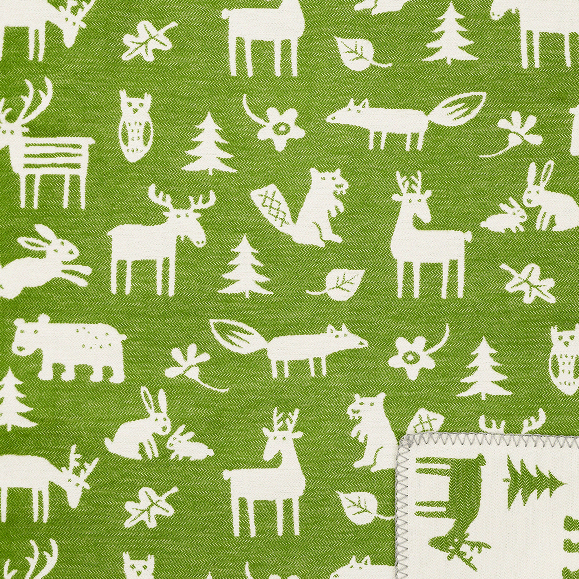 Forest Green 70x90cm Organic Brushed Cotton Blanket