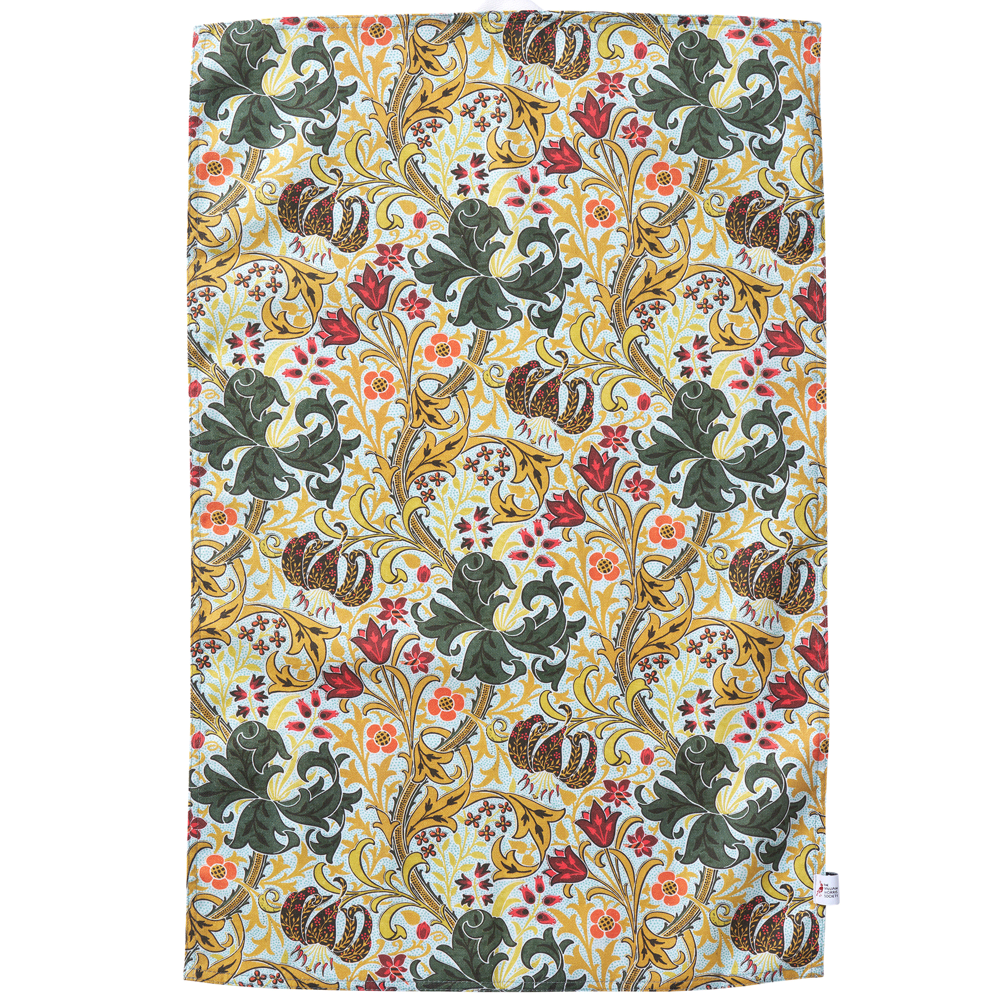 Golden Lily Green Kitchen Towel