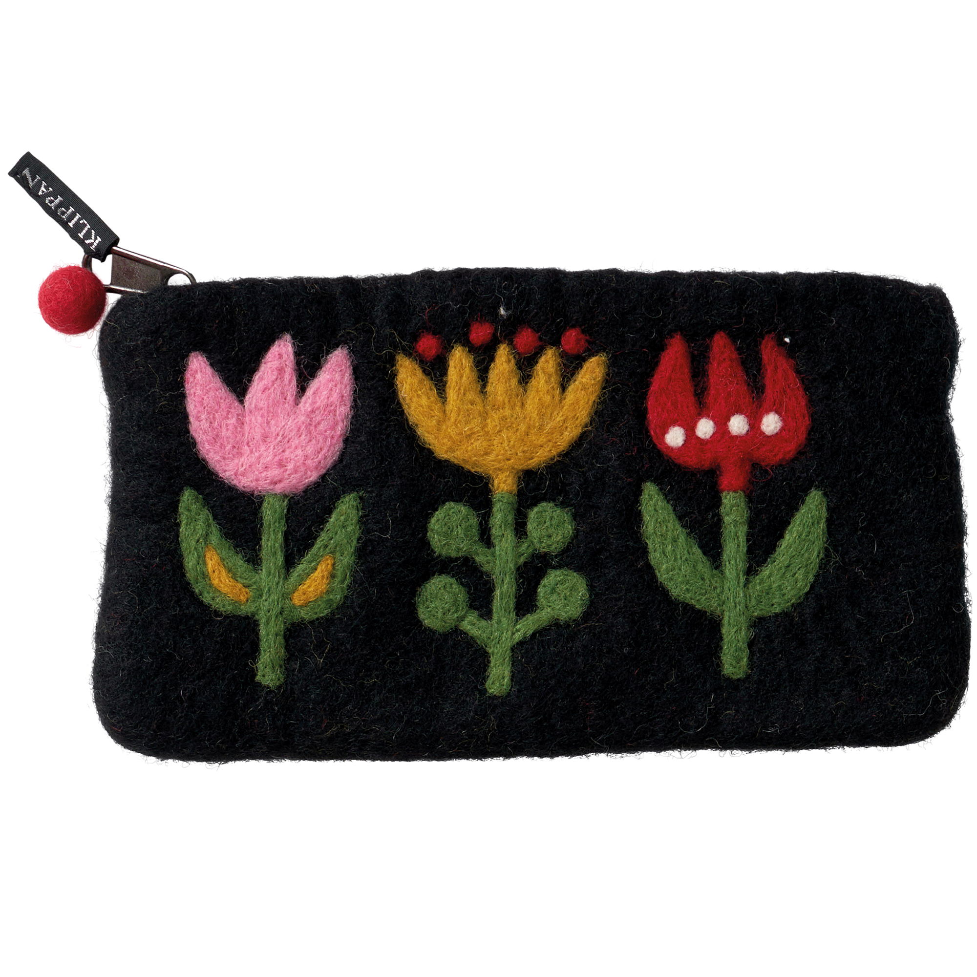 Felt Purse Tulip Black