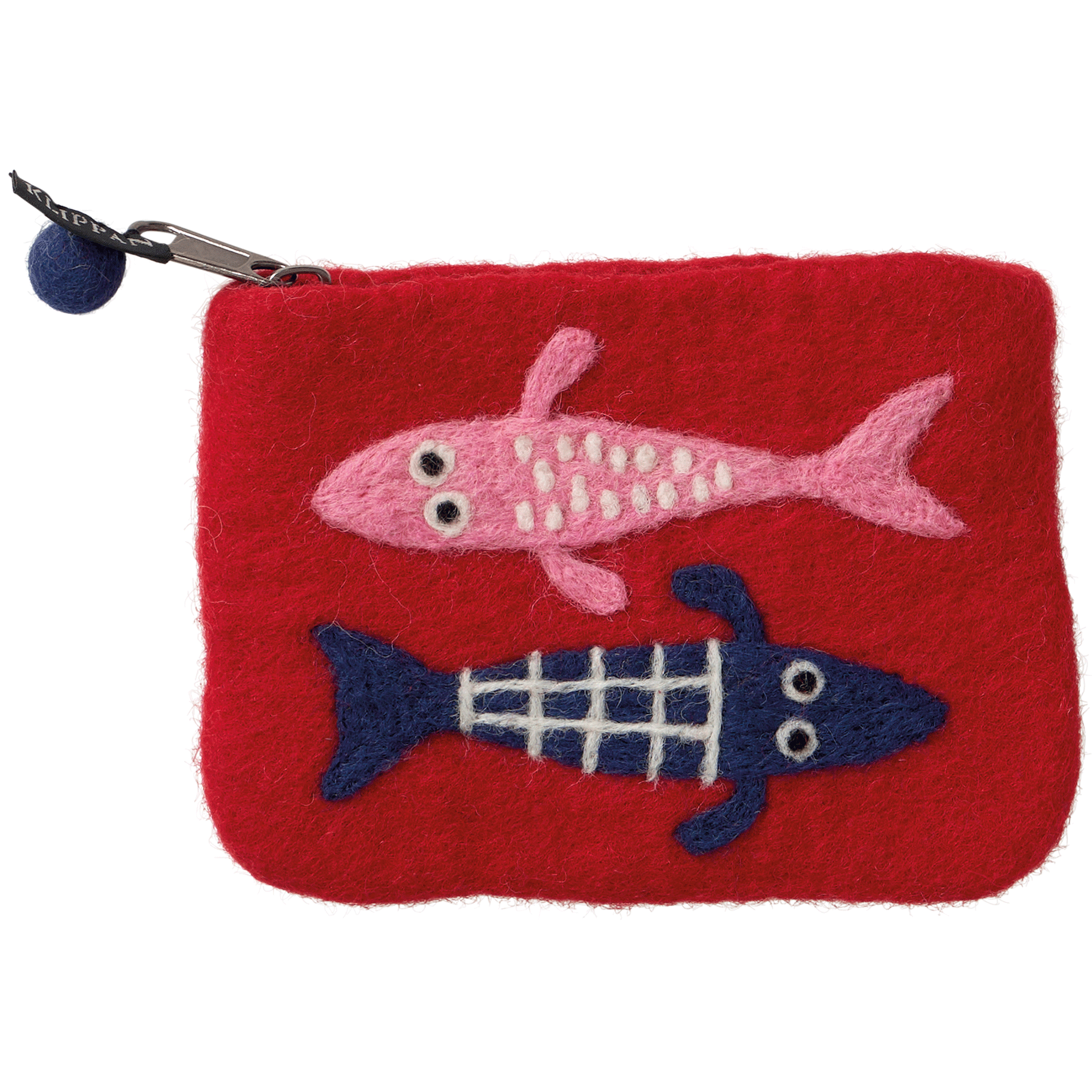 Felt Purse The Pond Red