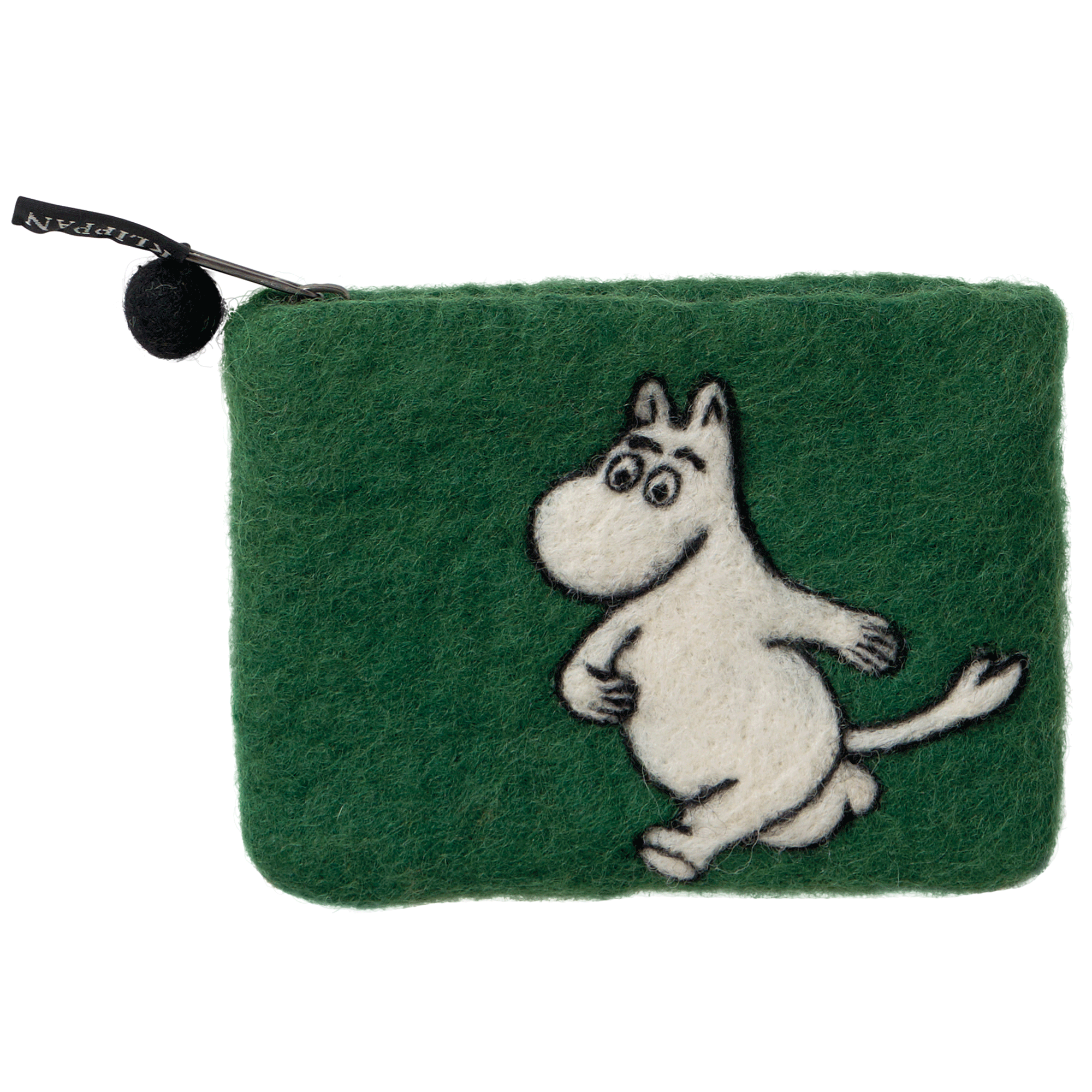 Felt Purse Moomin Walking Green