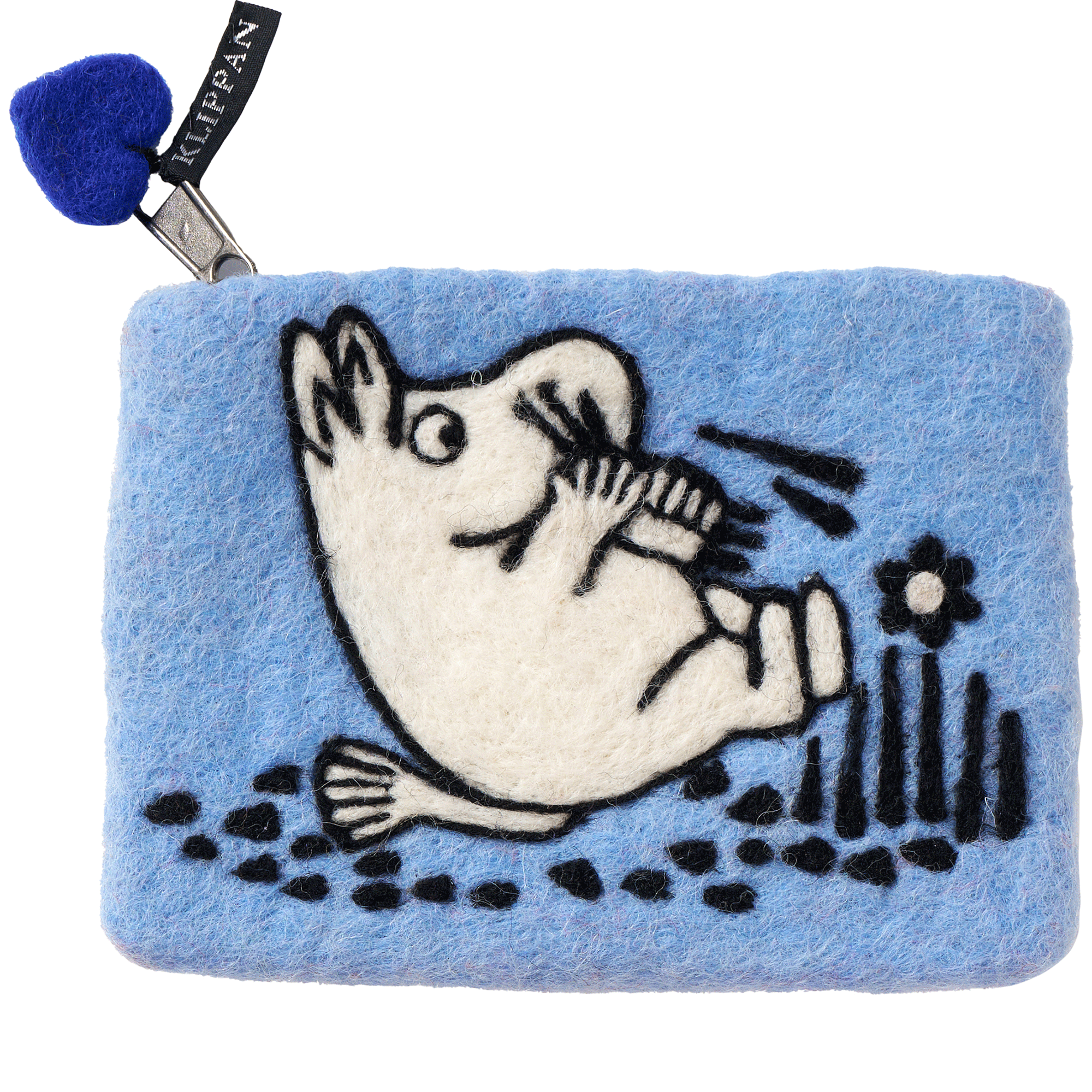 Felt Purse Moomin Tripping Blue