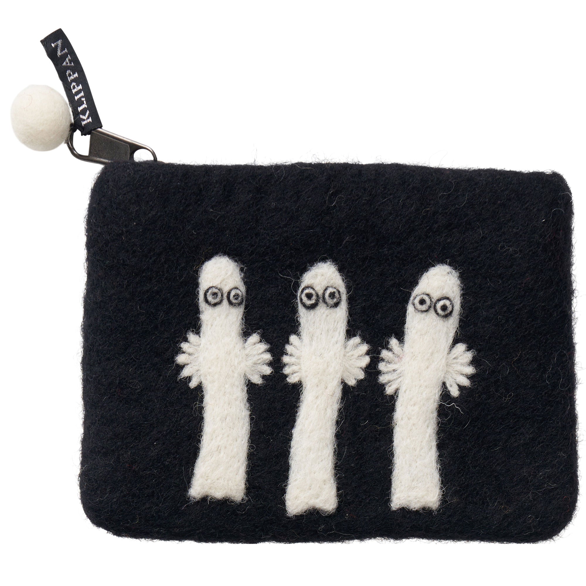 Felt Purse Hattifnattar Black & White