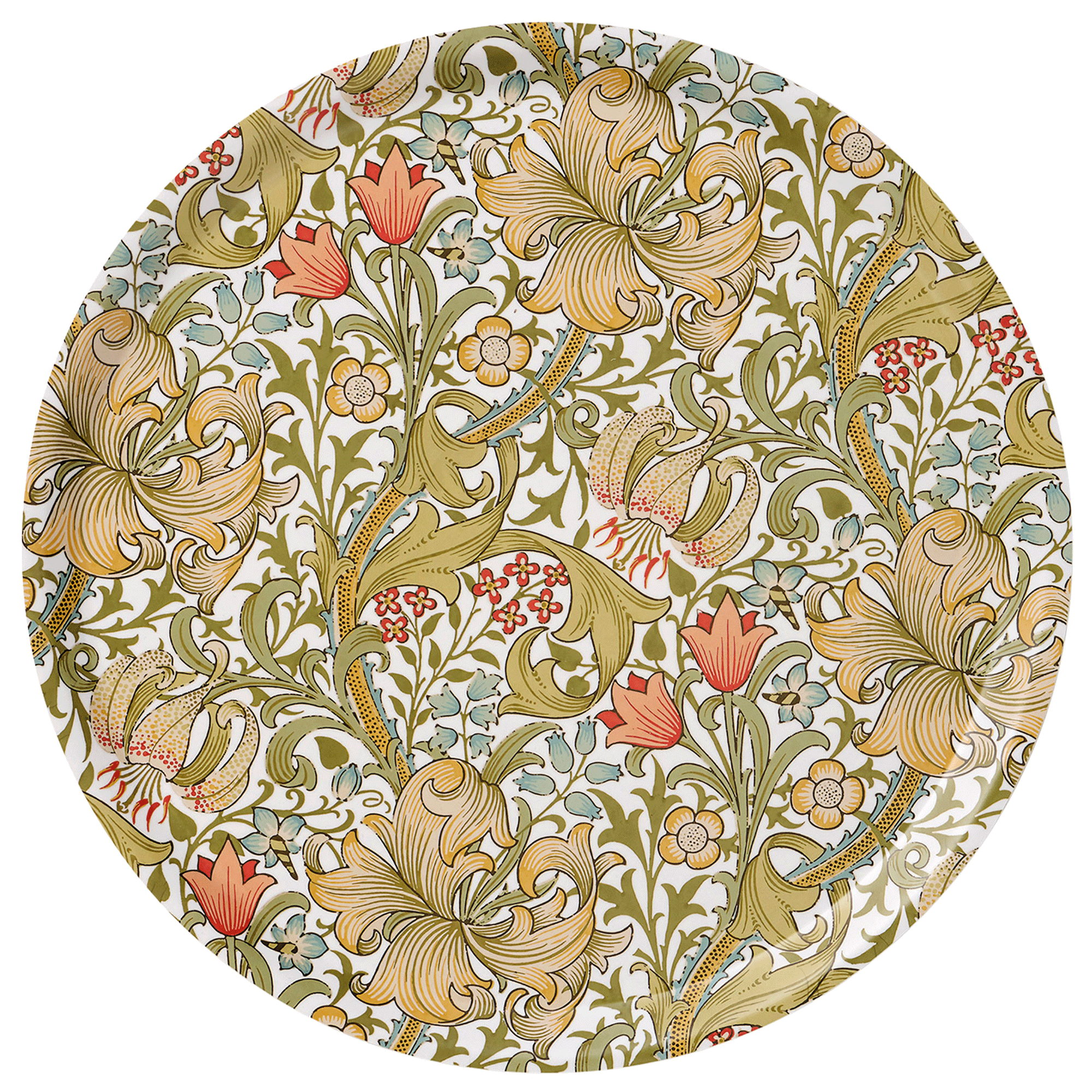 Golden Lily Ø38cm Round Tray