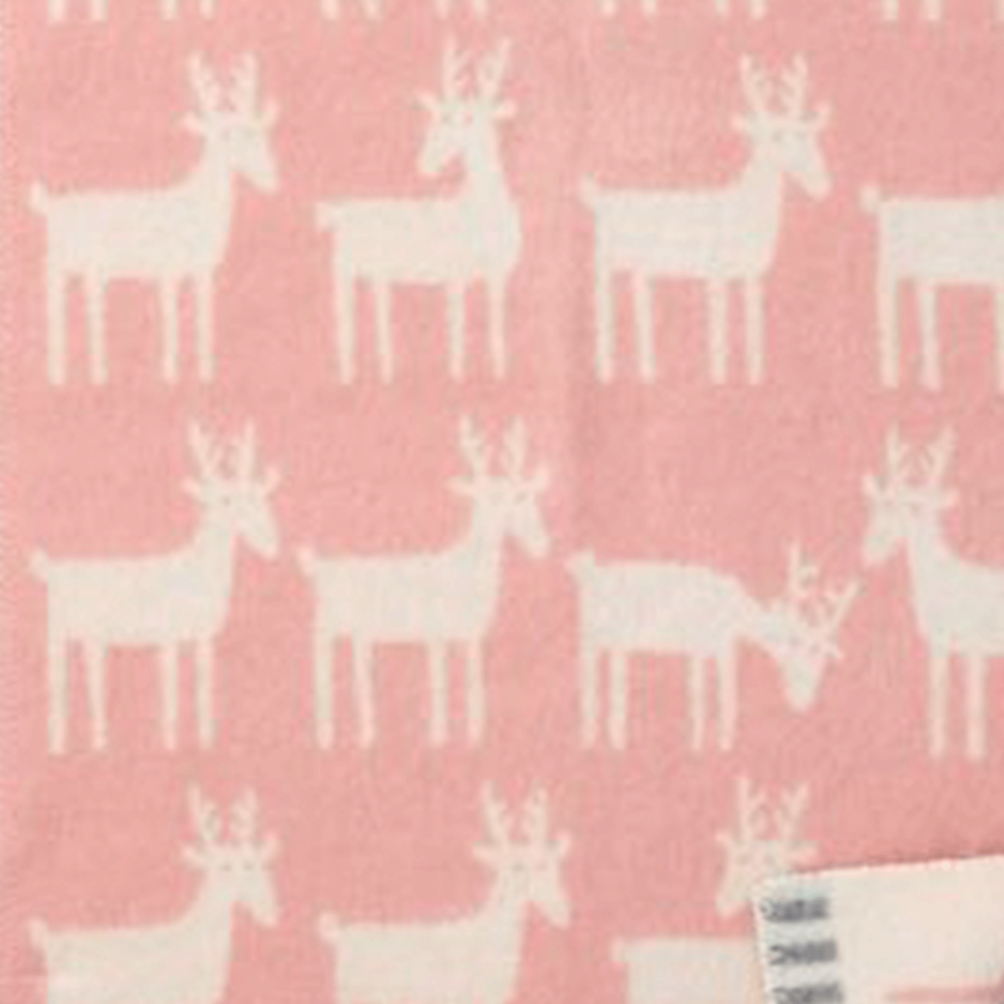 Deer Powder Pink 65x90cm Eco Lambswool Blanket