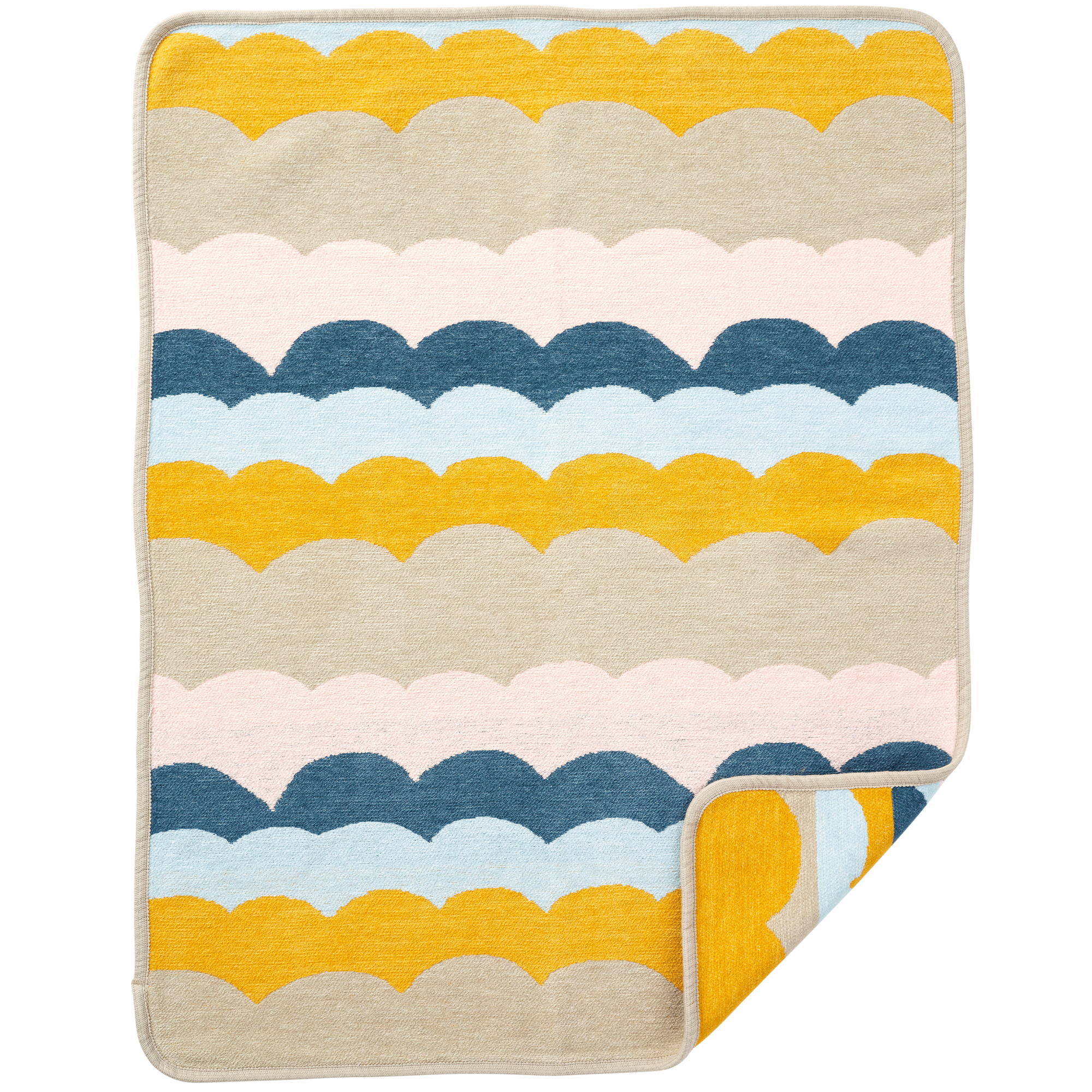 Hills Baby Multi 70x90cm Organic Cotton Chenille Blanket