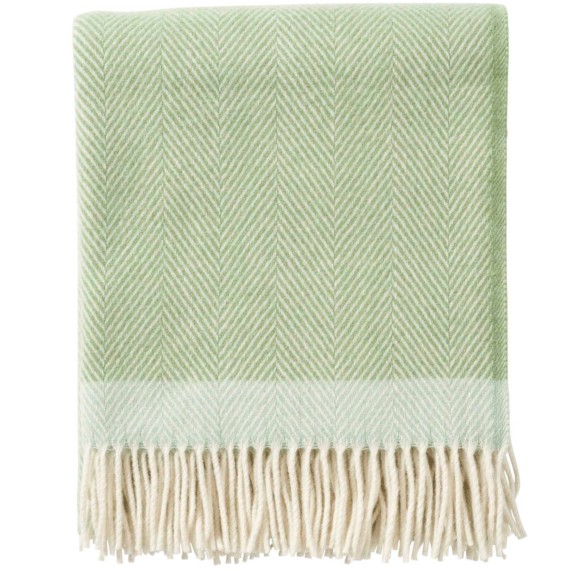 Hope Green 130x180cm Recycled Merino & New Merino Wool Throw