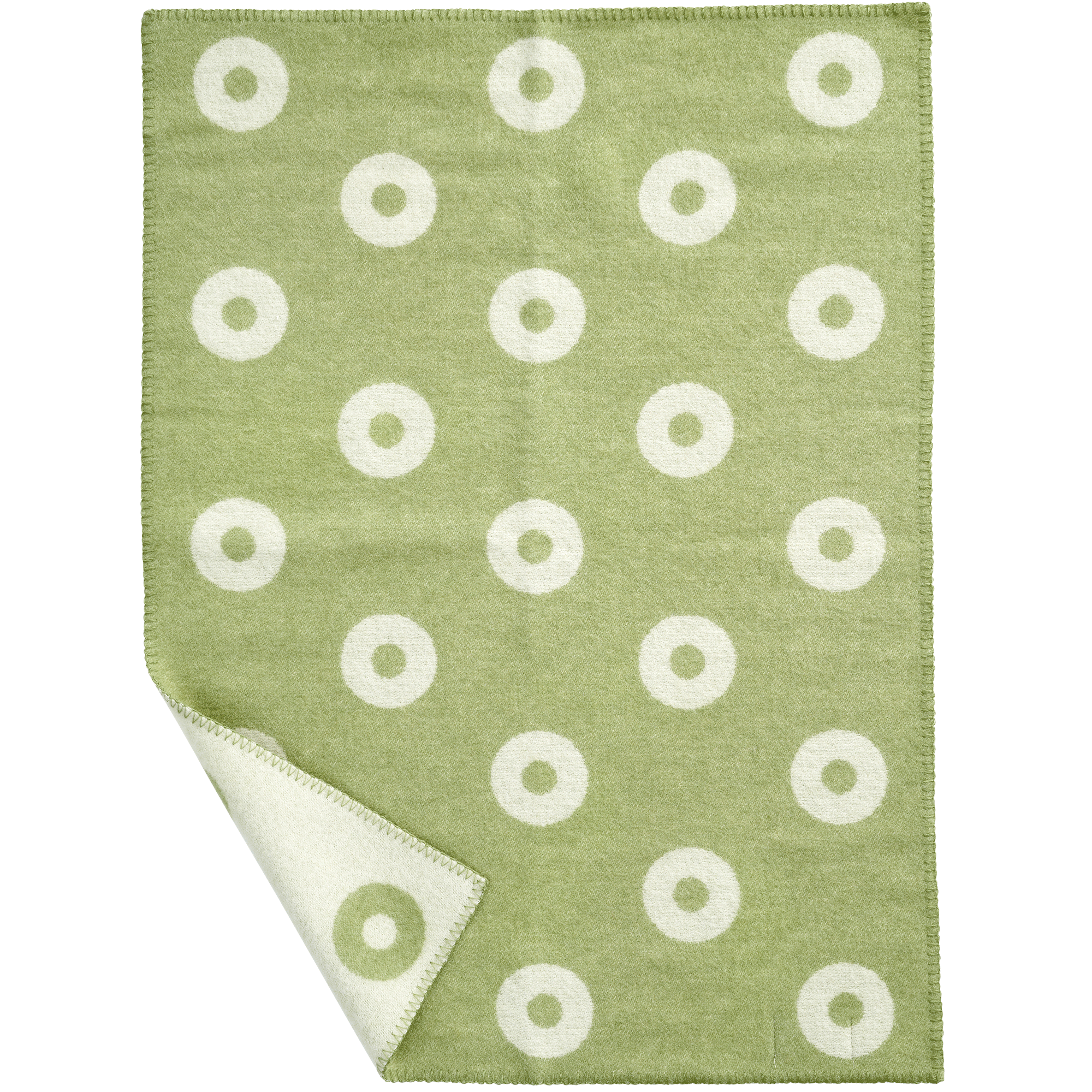 Rings Baby Green 65x90cm Merino & Lambswool Blanket