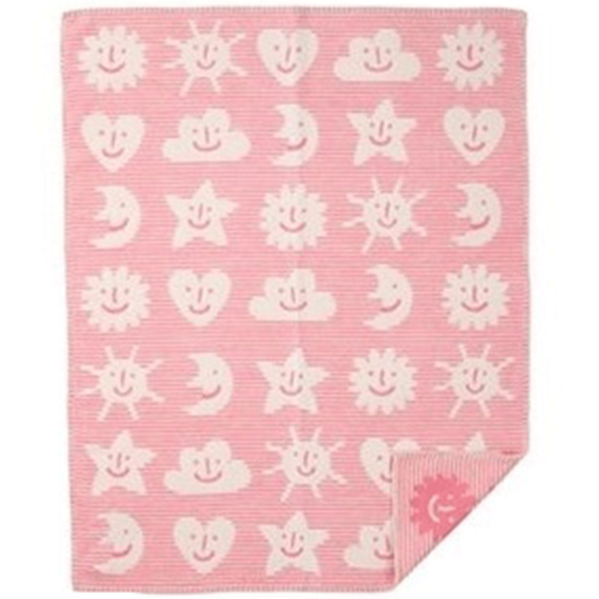 Sky Pink 65x90cm Brushed Organic Cotton Blanket