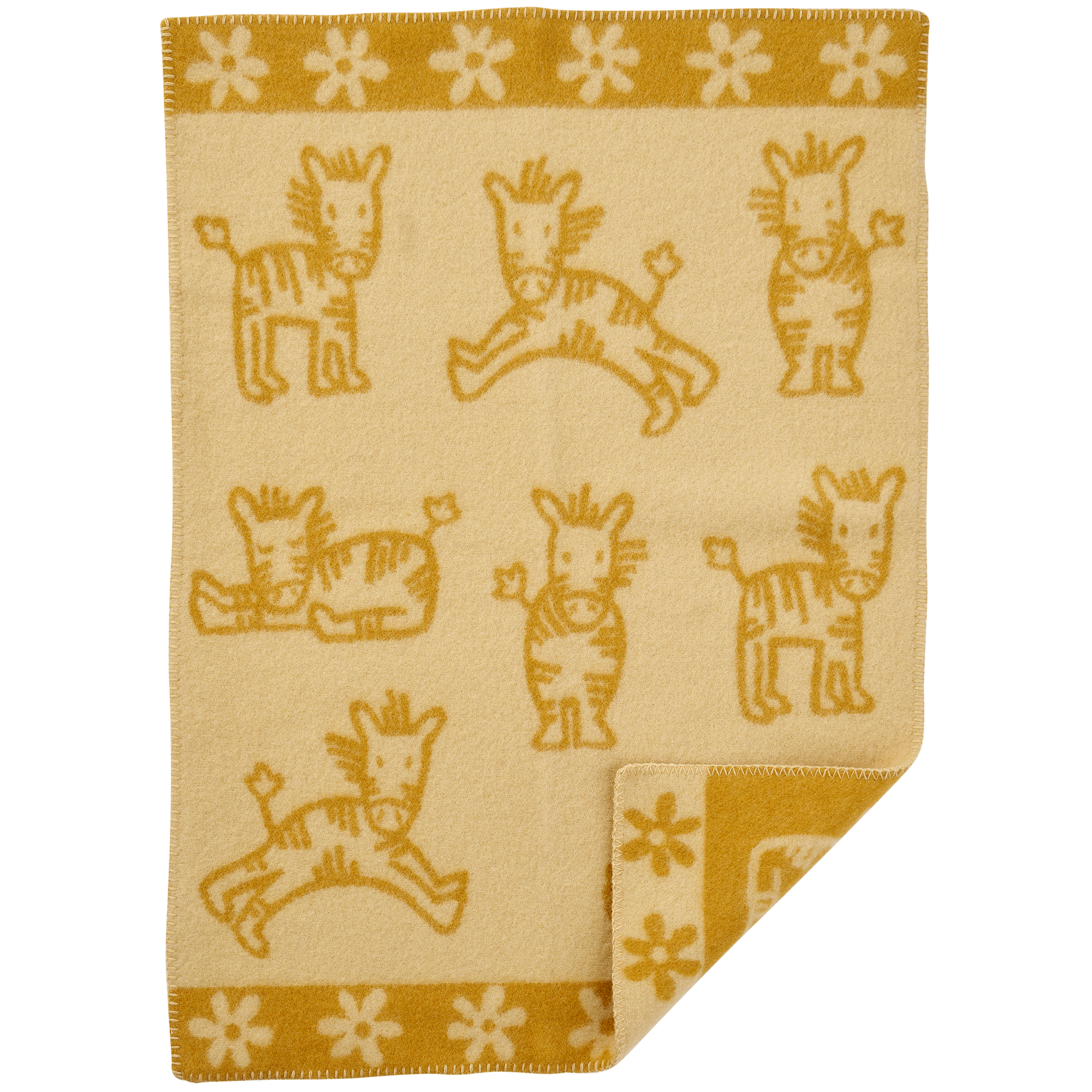 Whinny Yellow 65x90cm Eco Lambswool Blanket