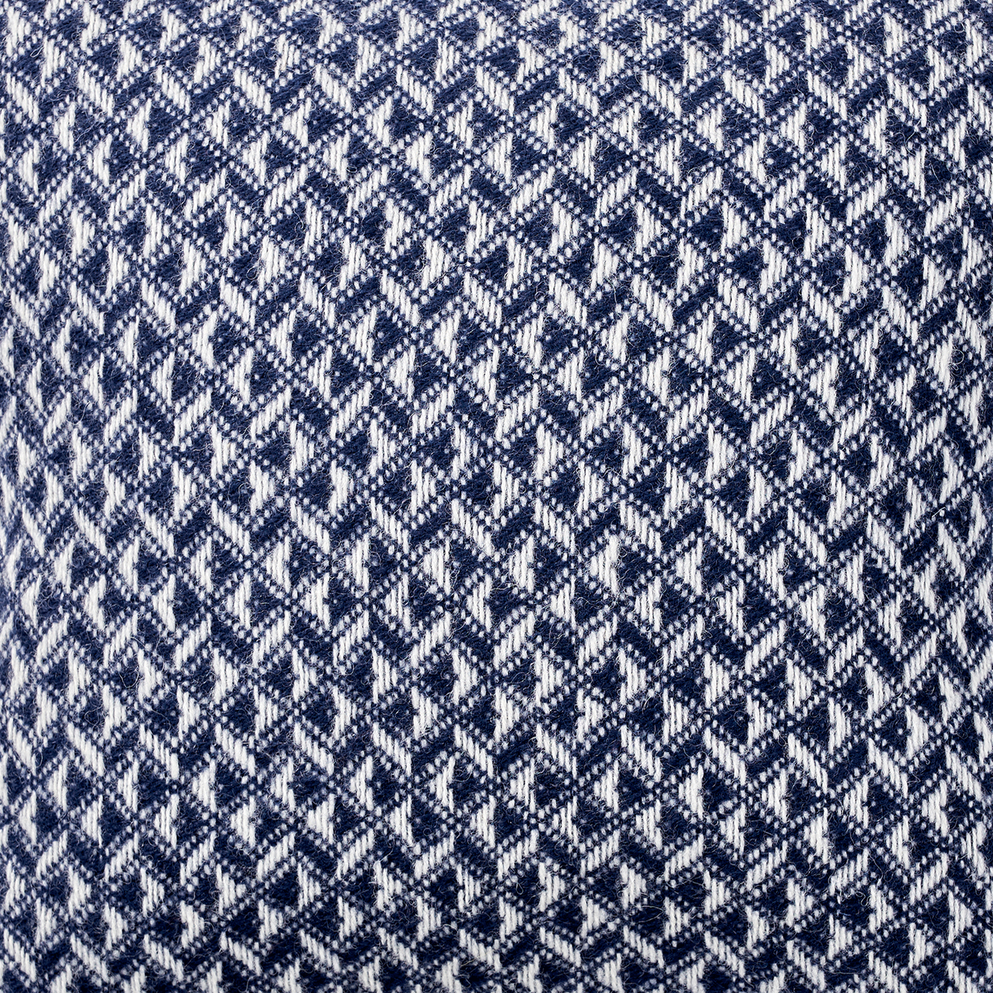 Anna Dark Blue 45x45cm Lambswool Cushion Cover