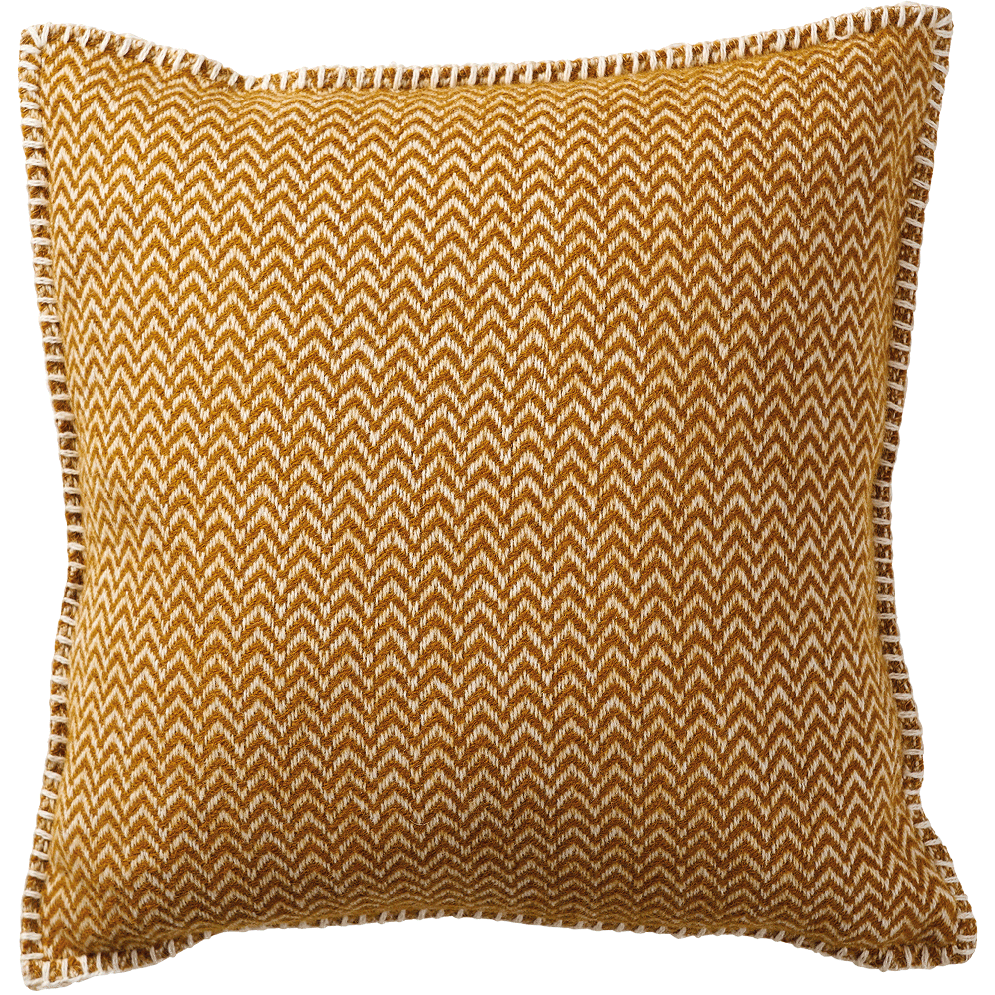 Chevron Caramel 45x45cm Lambswool Cushion Cover