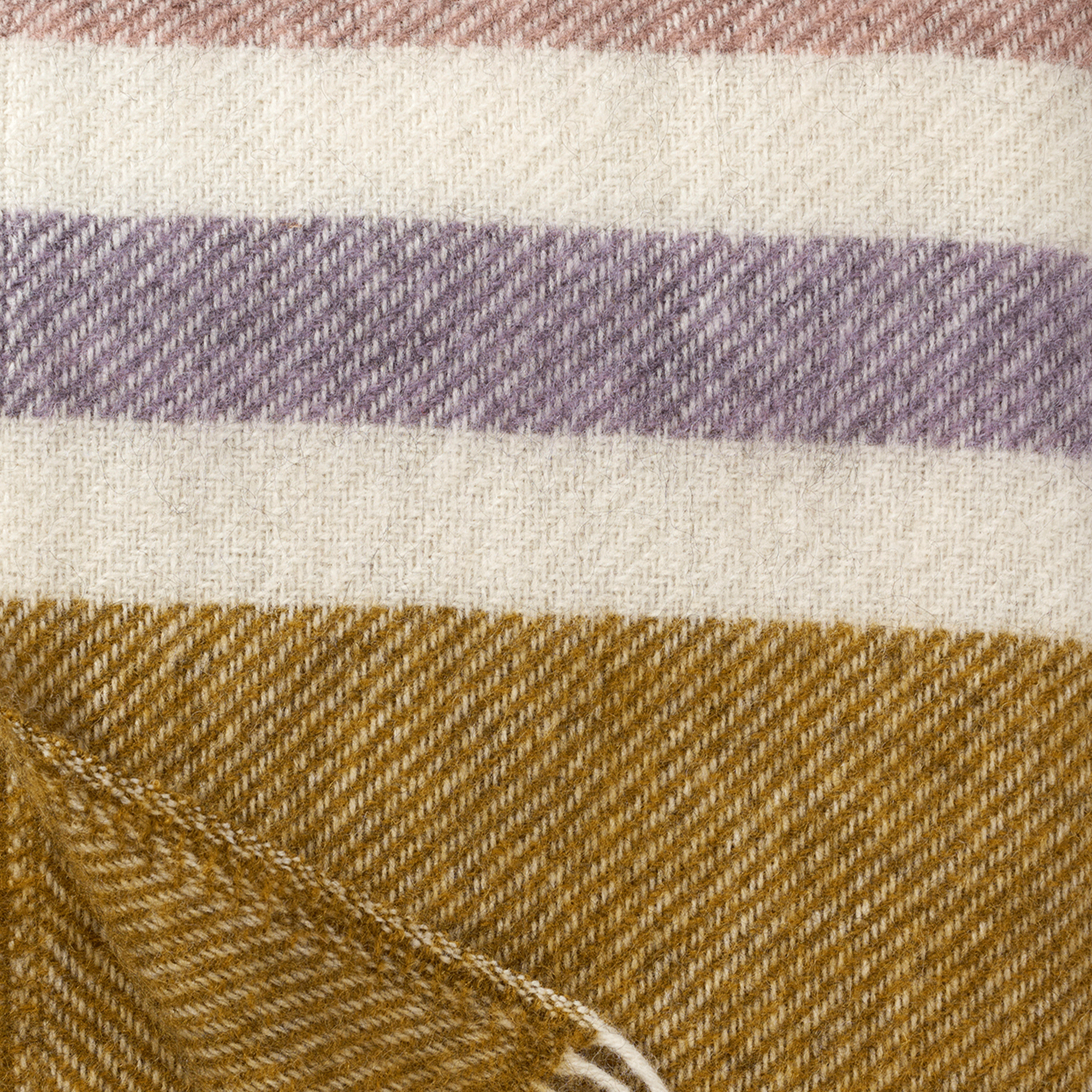 Gotland Stripe Pastel 130x200cm Brushed Wool Throw