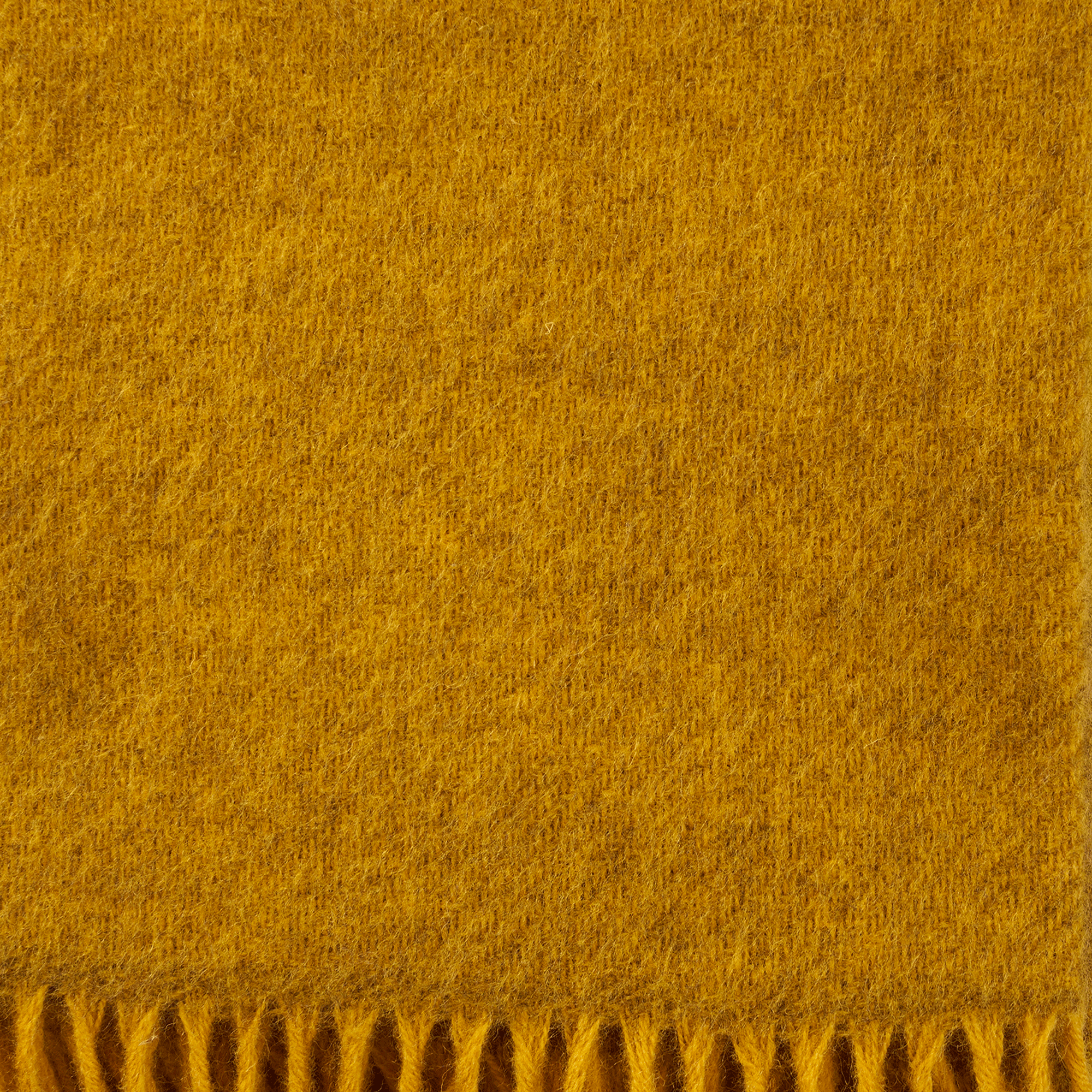 Gotland Yellow 130x200cm Brushed Wool Throw