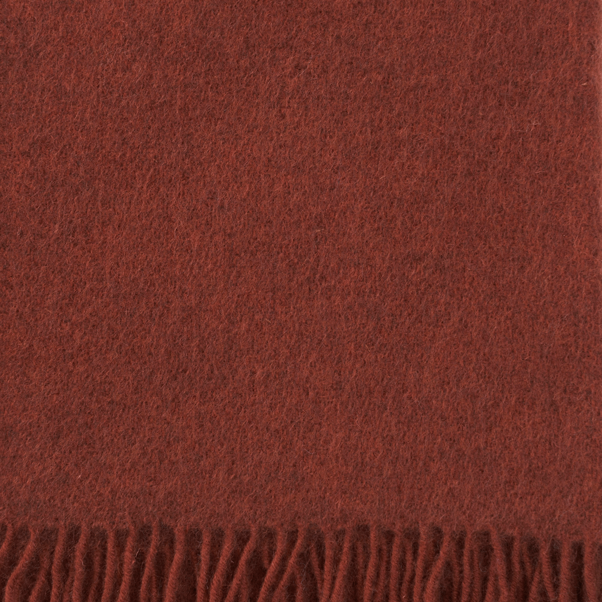 Gotland Rust 130x200cm Brushed Wool Throw