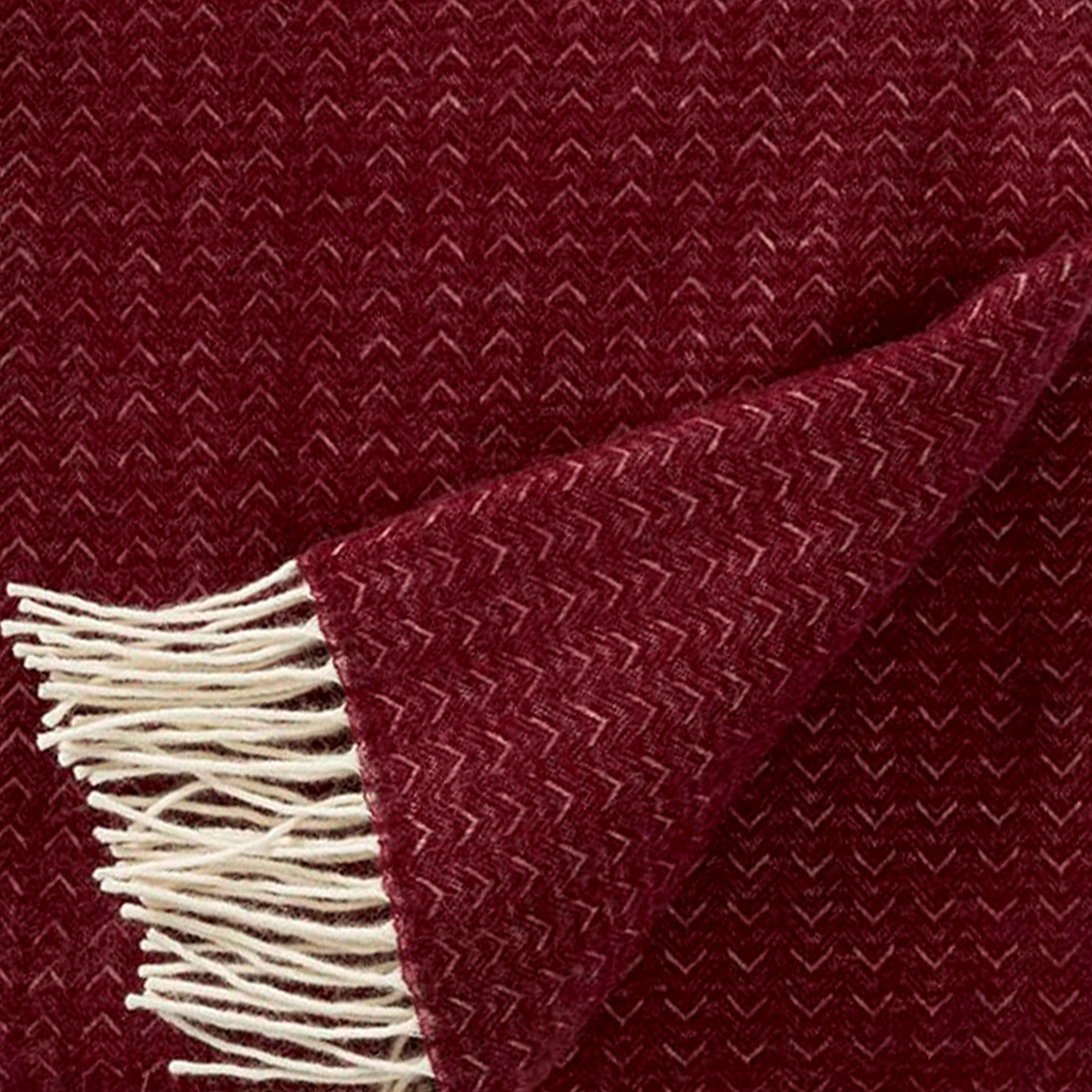 Himalaya Bordeaux 130x200cm Cashmere & Merino Throw