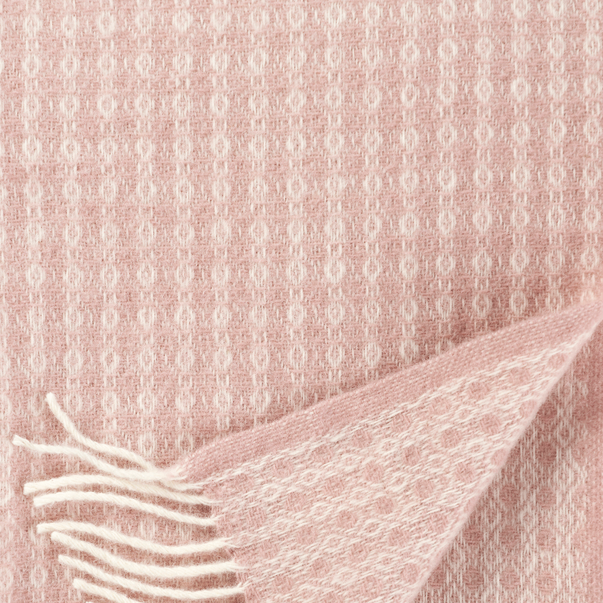 Loop Peach 130x200cm Brushed Lambswool Throw