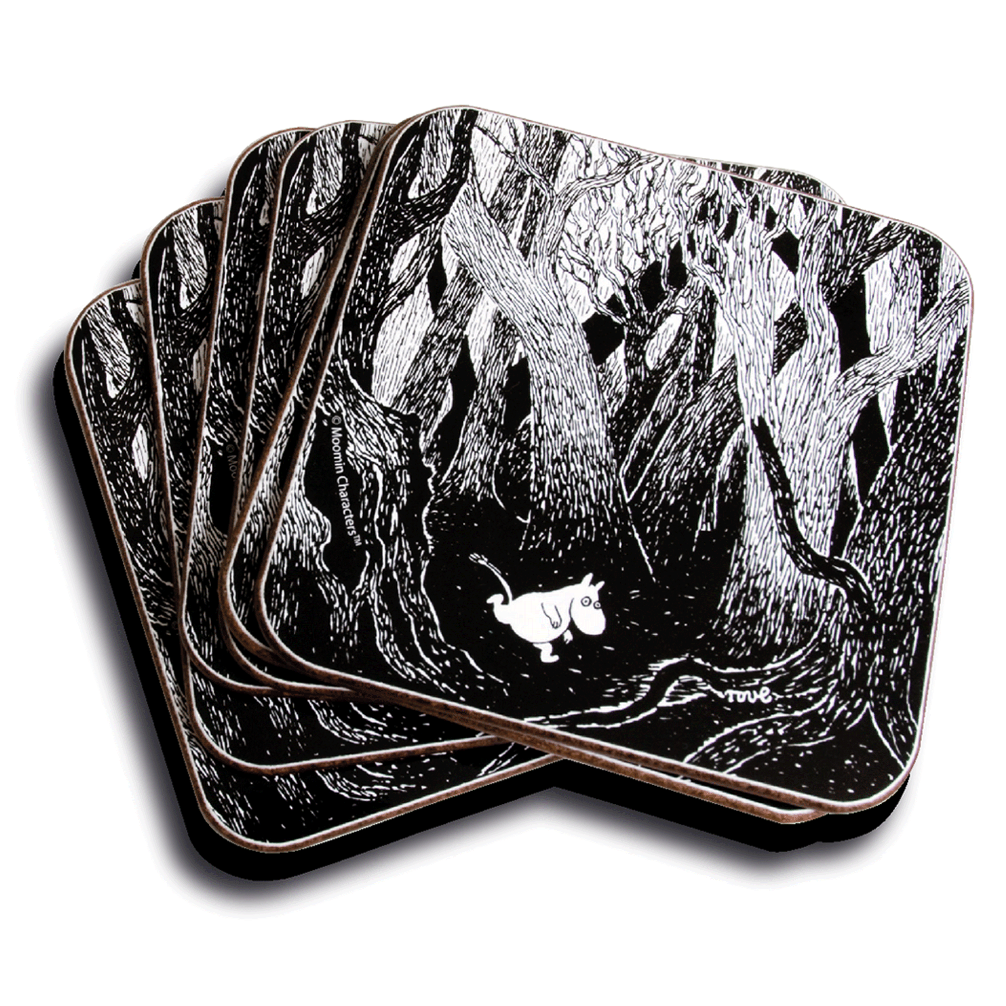 Moomin Running Moomin 10x10cm Single Coaster