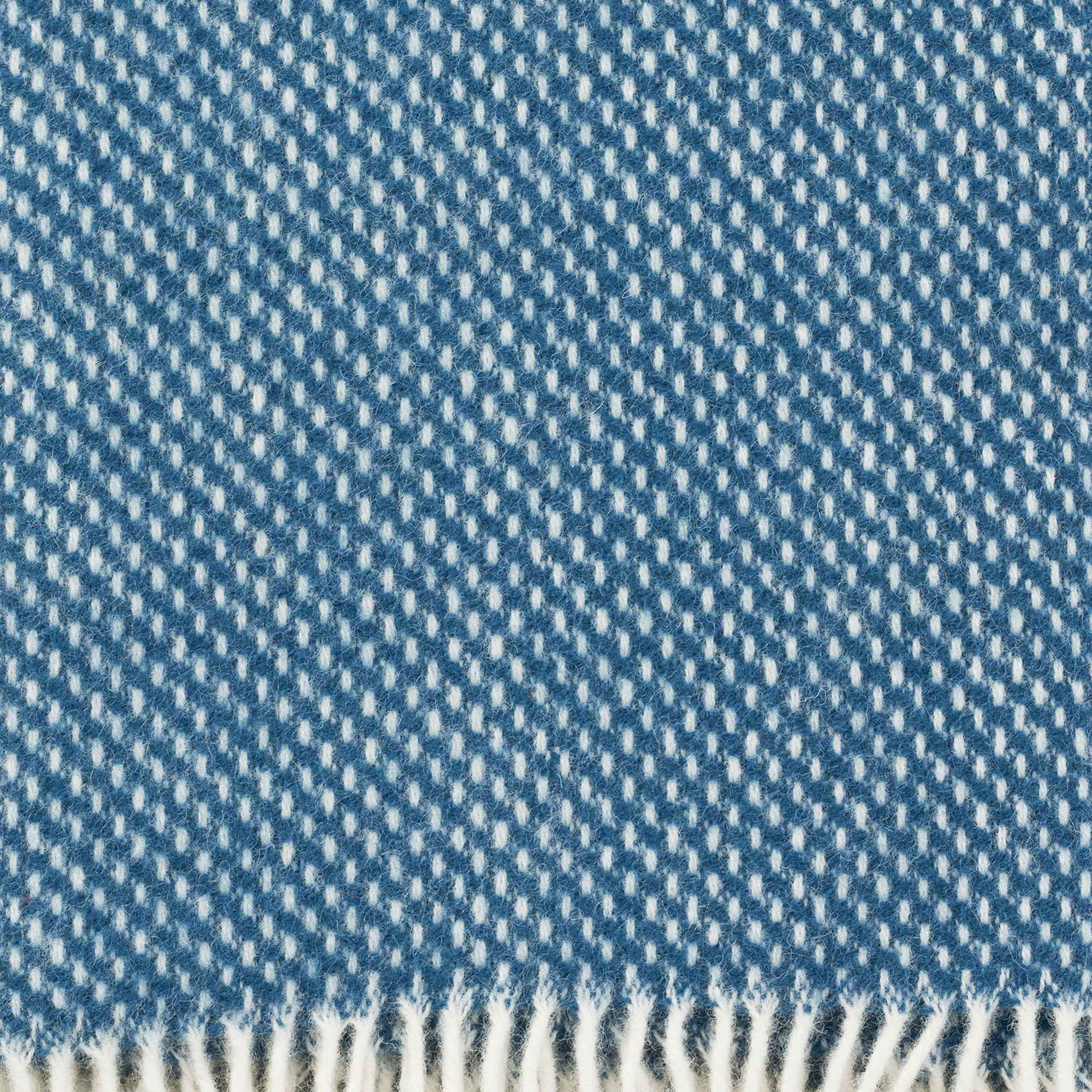 Preppy Blue 130x200cm Lambswool Throw