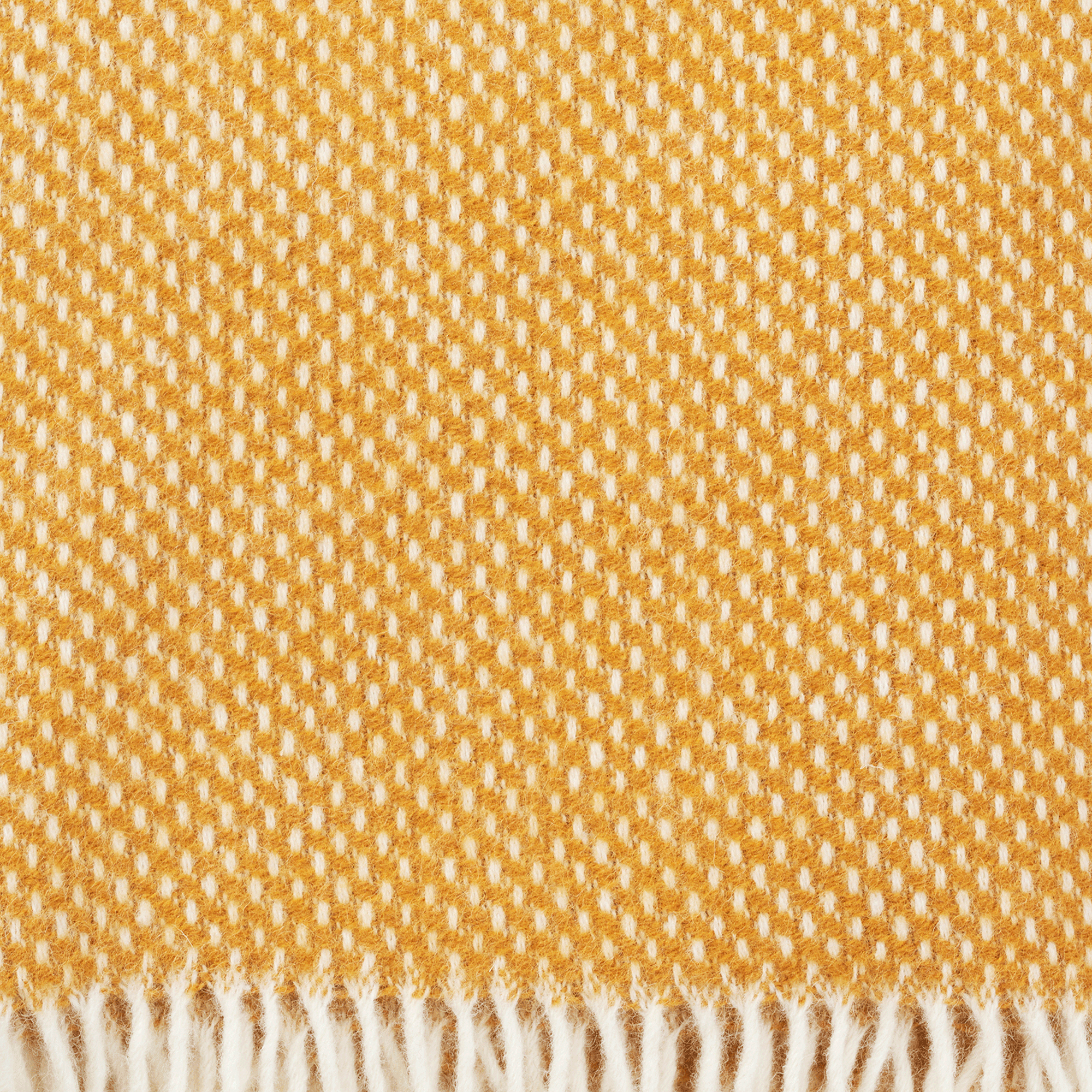 Preppy Mustard 130x200cm Lambswool Throw