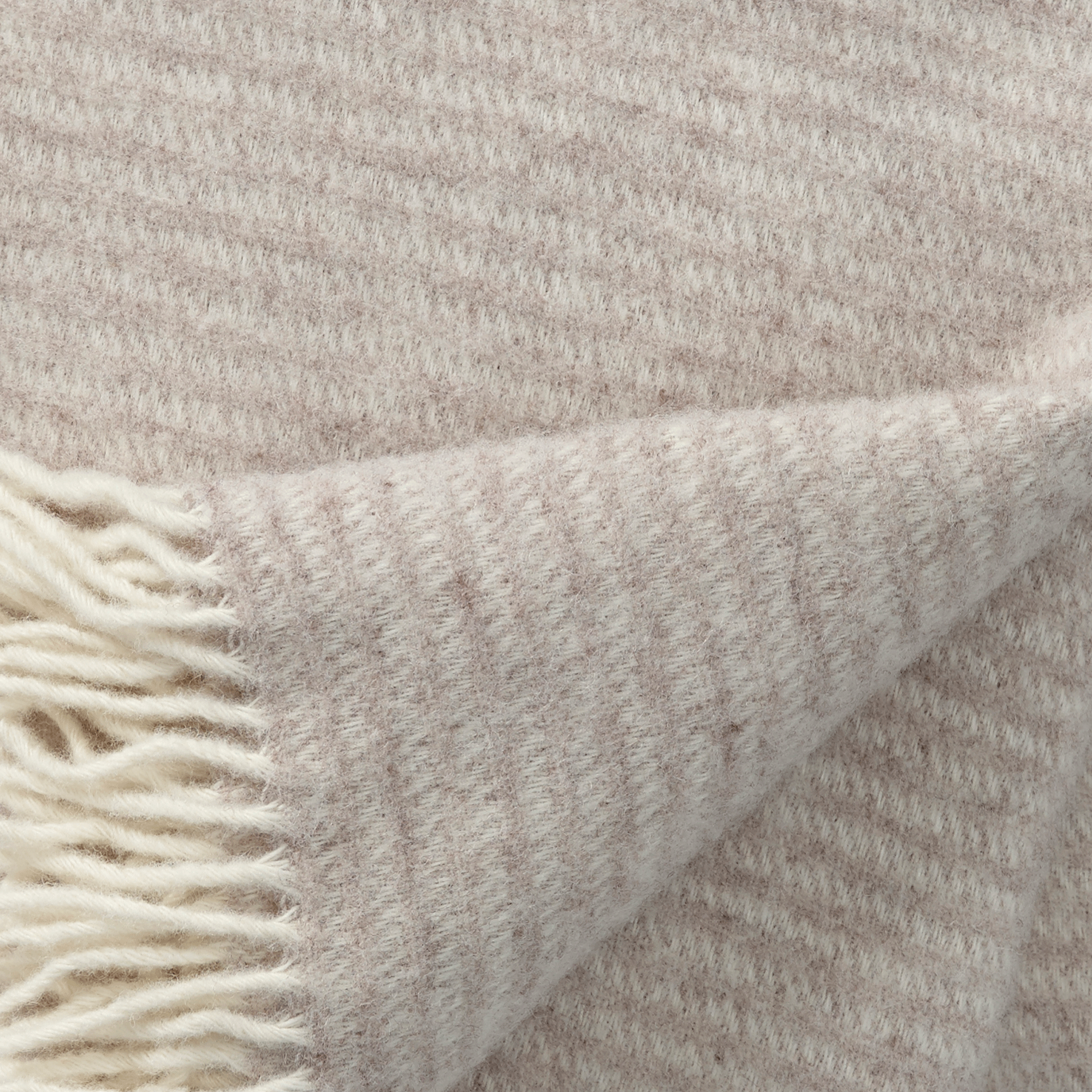 Ralph Natural Beige 130x200cm Eco Lambswool Throw