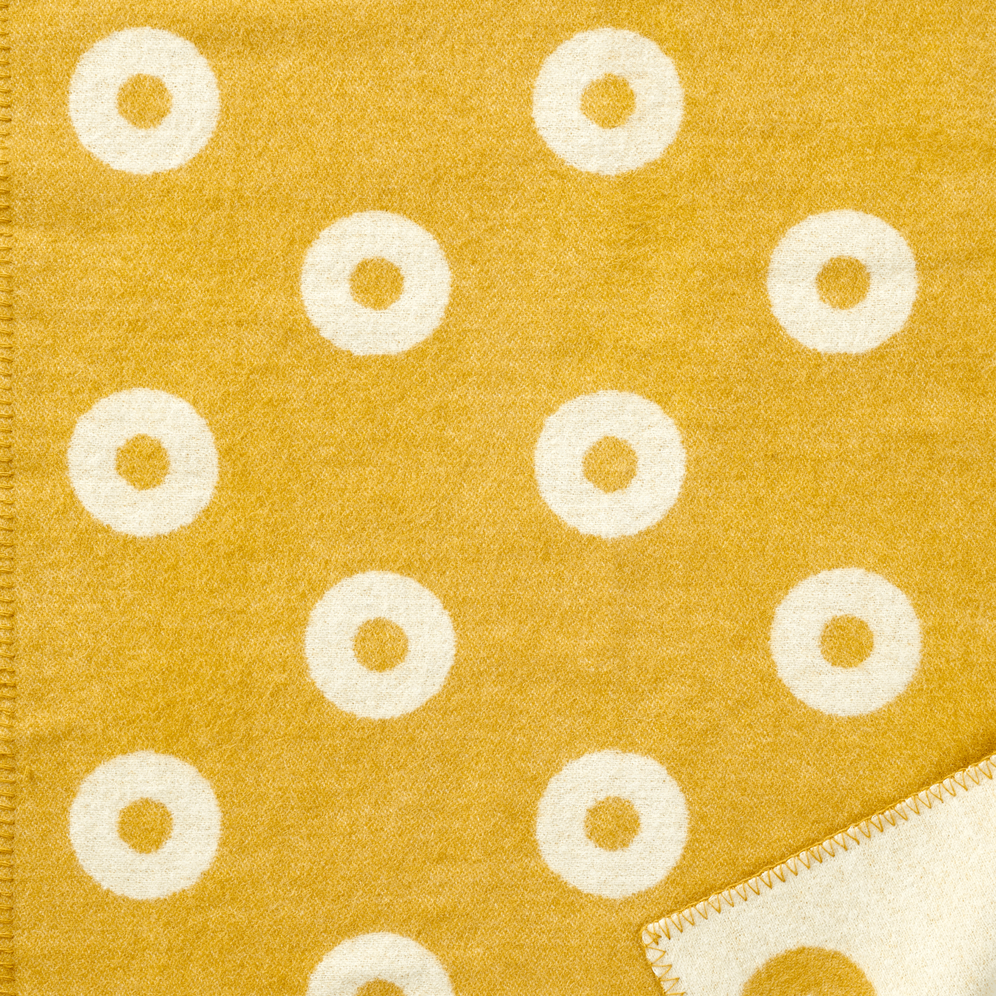 Rings Baby Yellow 65x90cm Merino & Lambswool Blanket