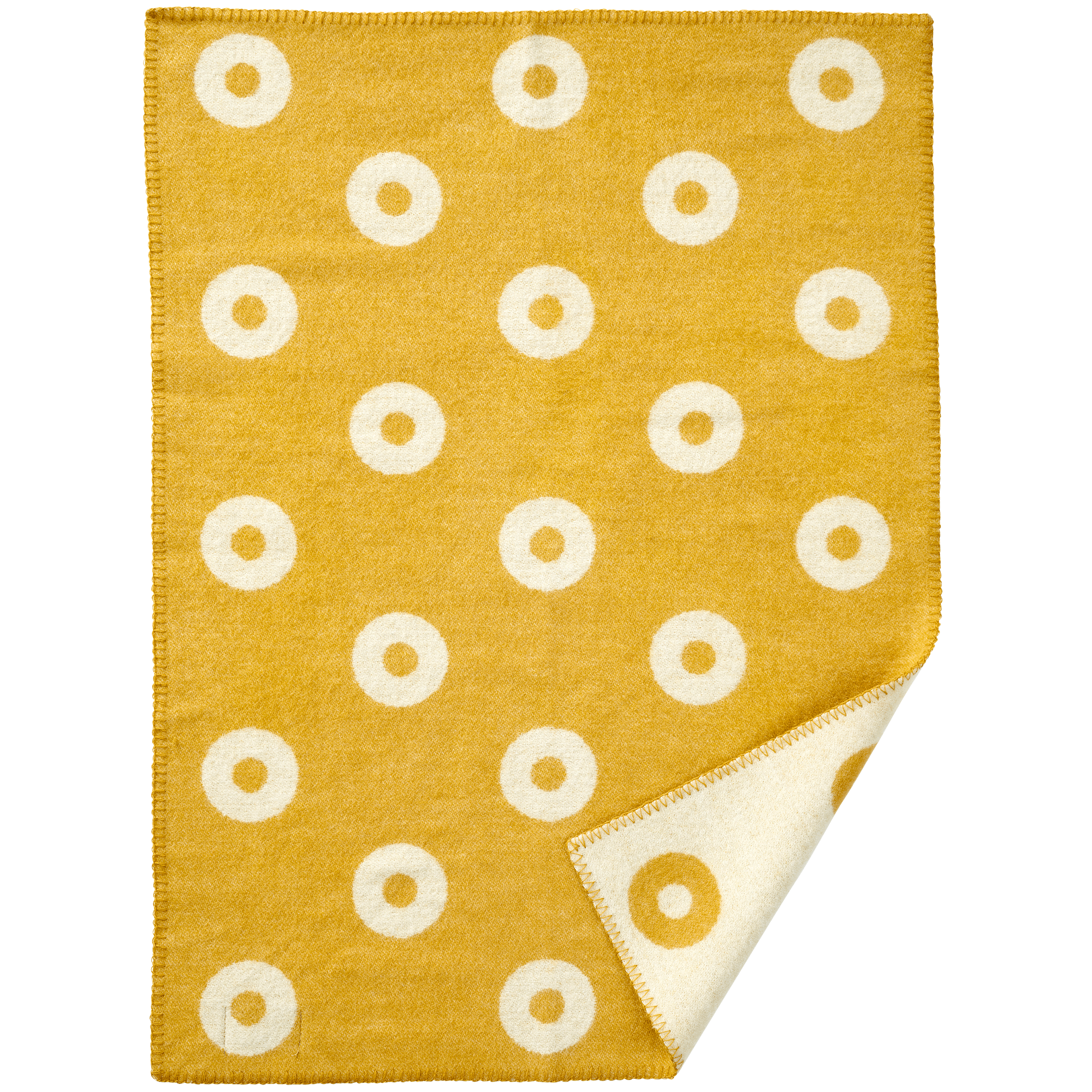 Rings Baby Yellow 65x90cm Merino & Lambswool Blanket