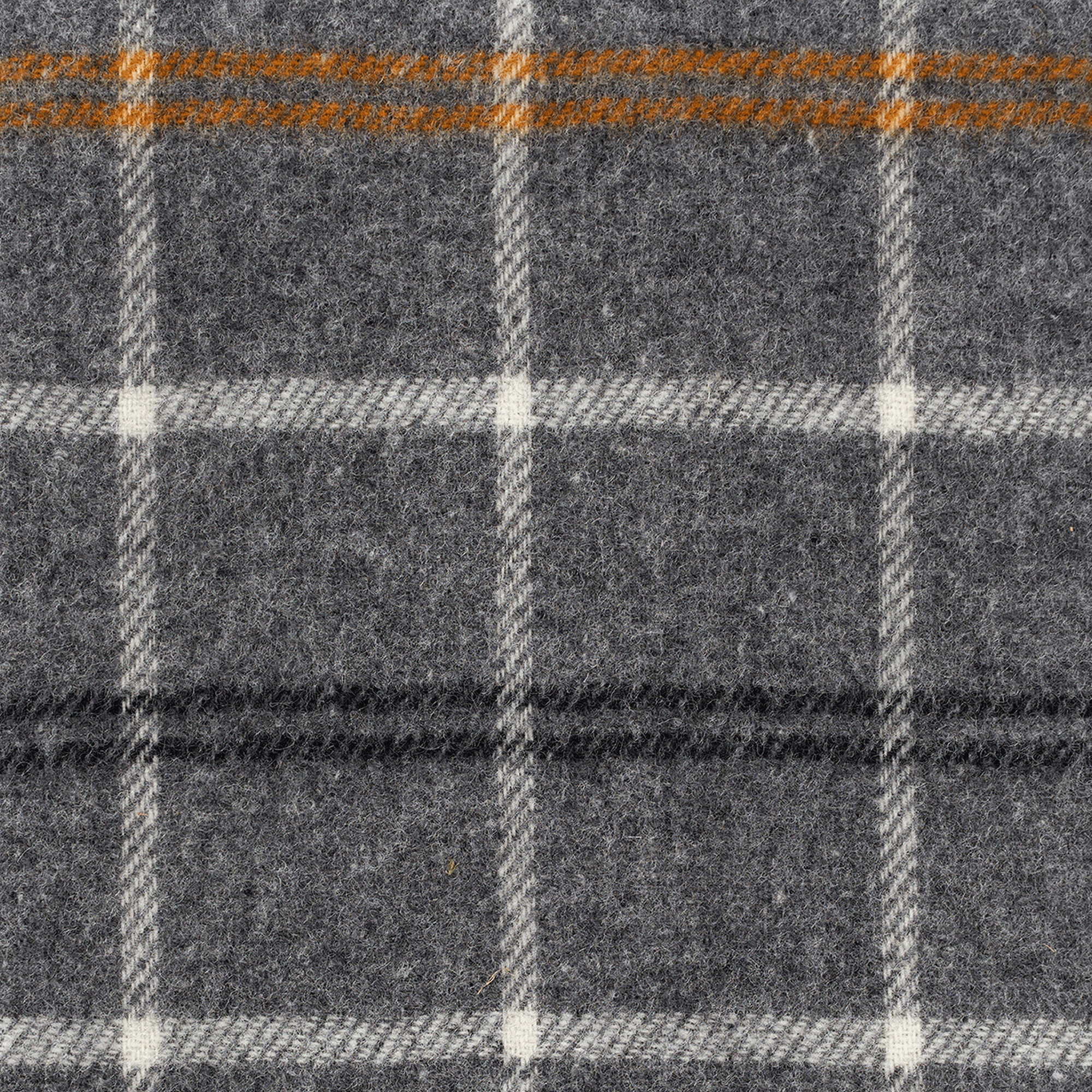 Tartan Dark Grey 130x200cm Brushed Lambswool Throw