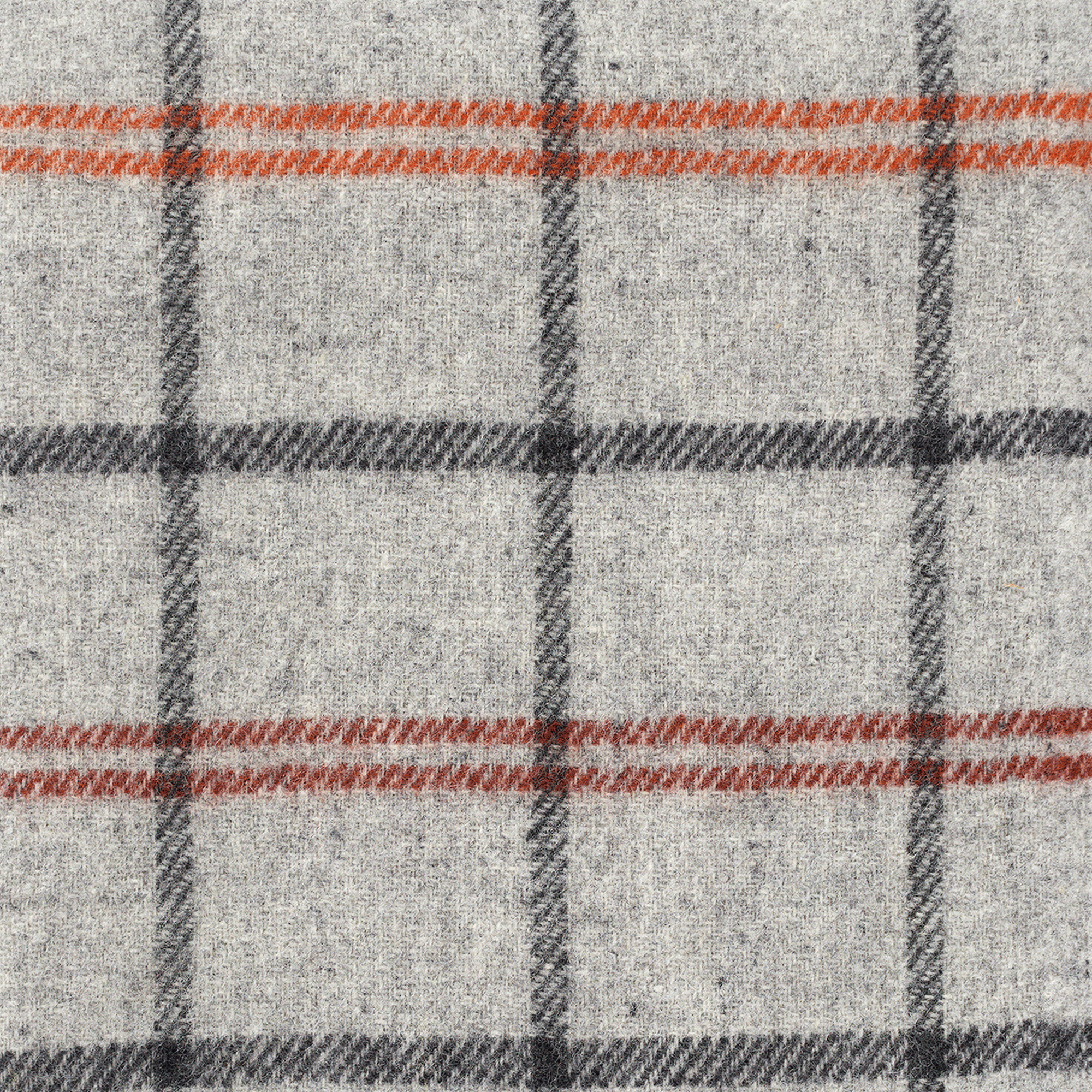 Tartan Light Grey 130x200cm Brushed Lambswool Throw