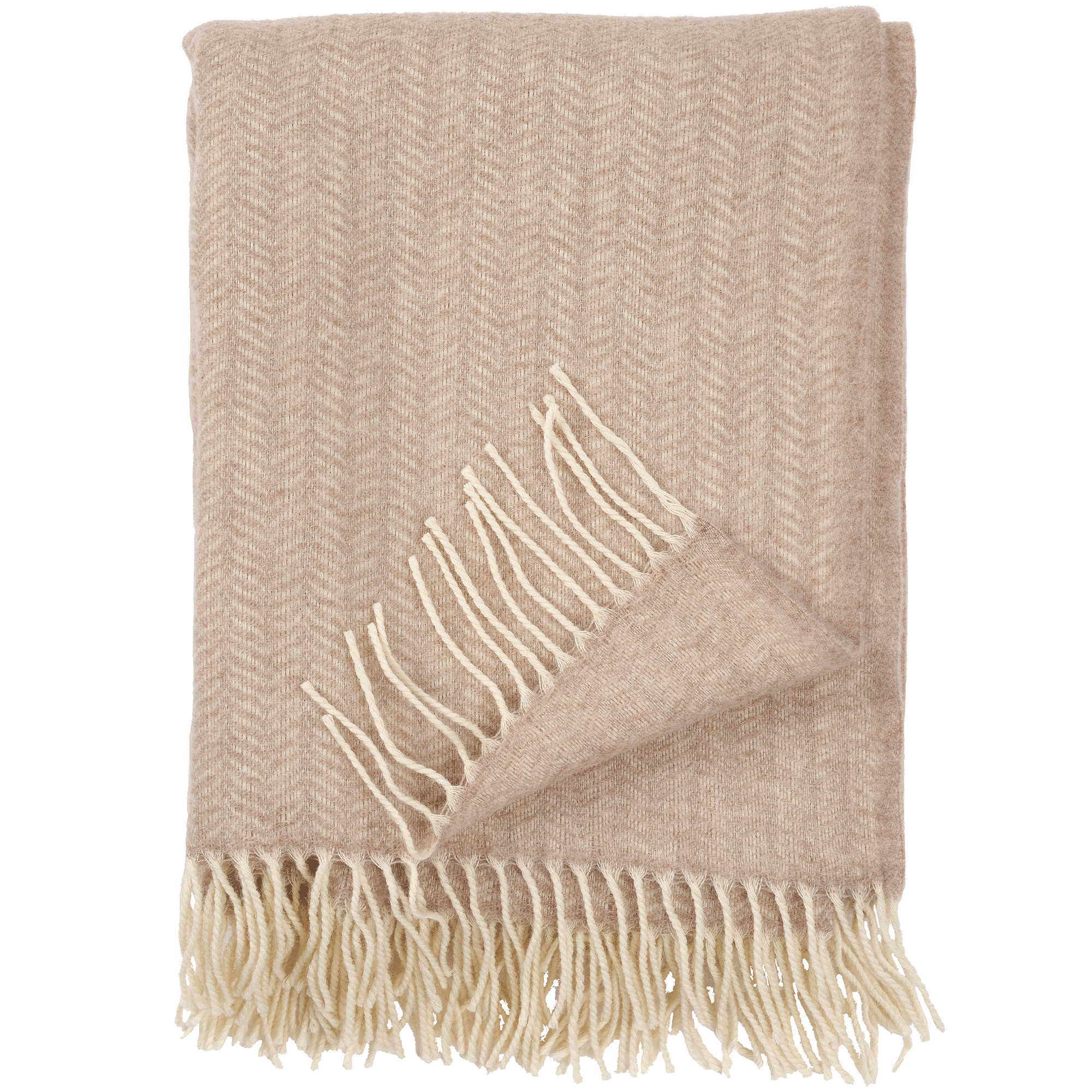 Tippy Beige Melange 130x180cm Cashmere & Merino Wool Throw