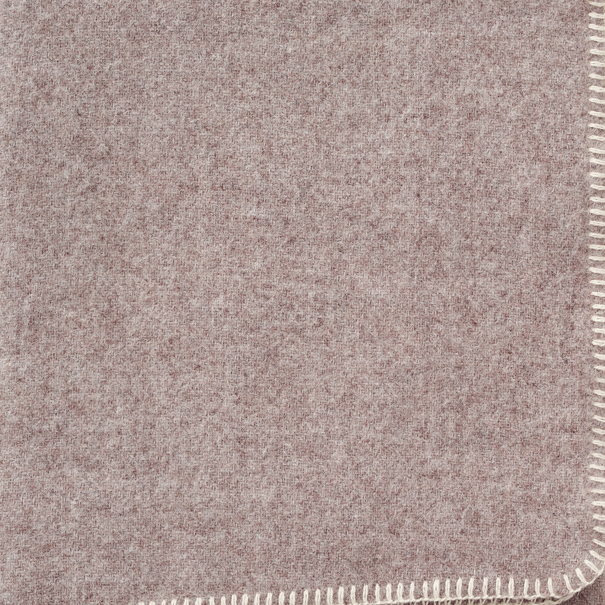 Uno Beige Melange 130x200cm Brushed RWS Lambswool Throw