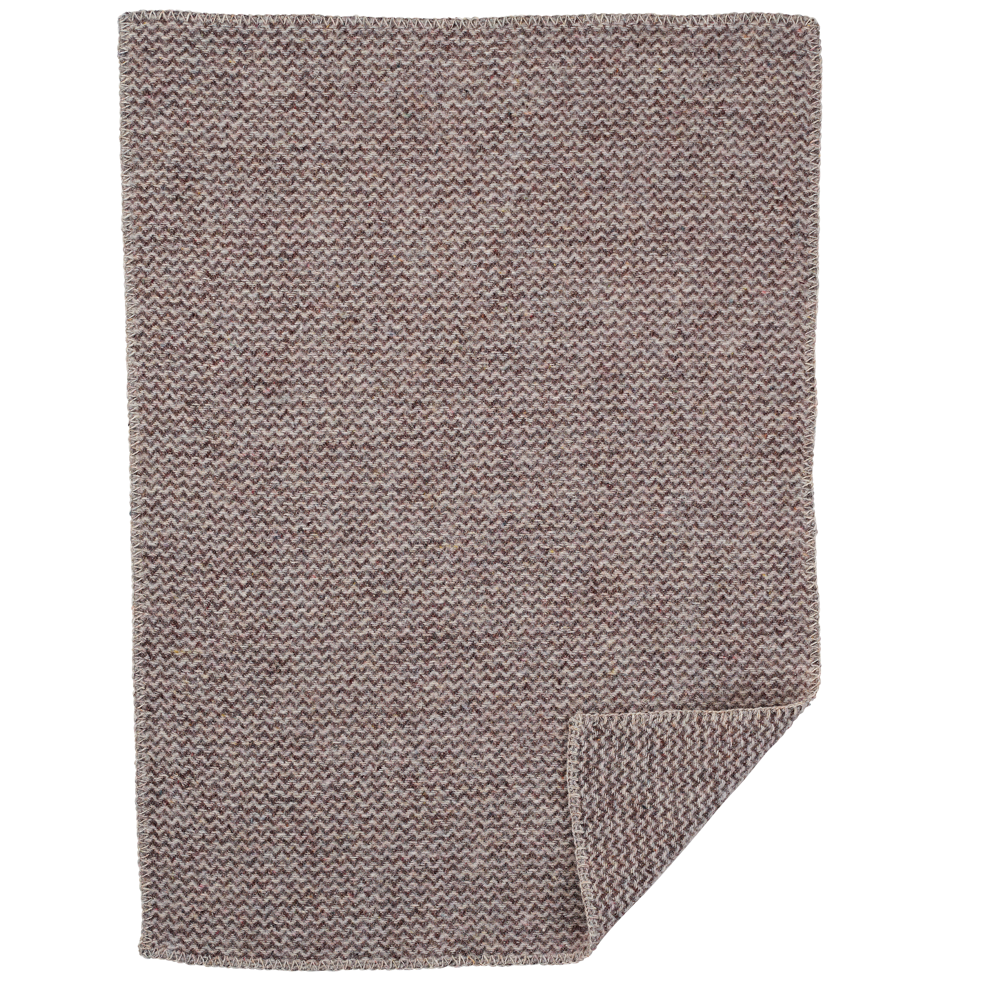 Wave Baby Brown 65x90cm Recycled Wool Throw